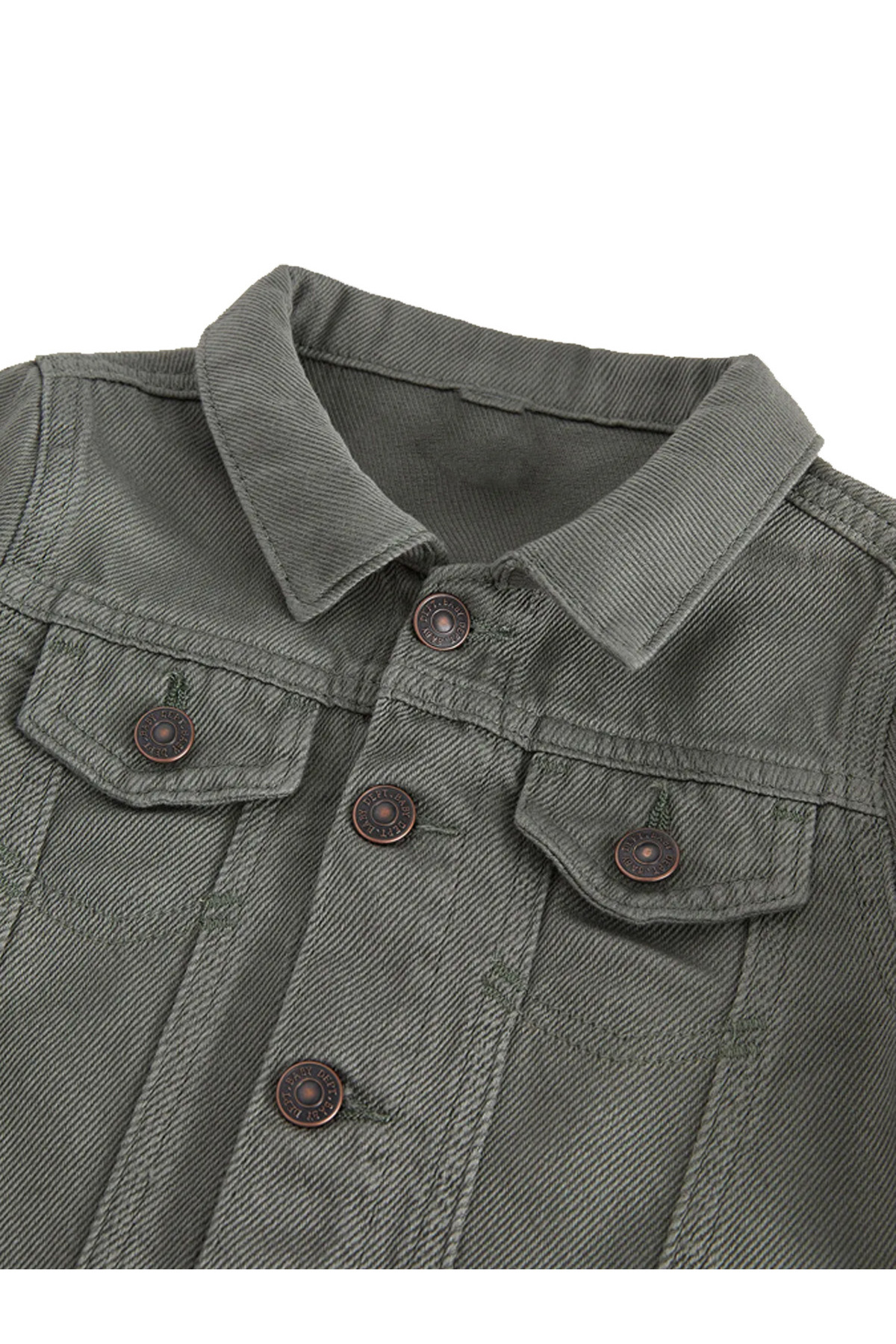 REFA COLLECTİON  Erkek Bebek Uzun Kollu Mevsimlik Ceket - Yumuşak Kumaş, Yeşil Renk - Görsel 3