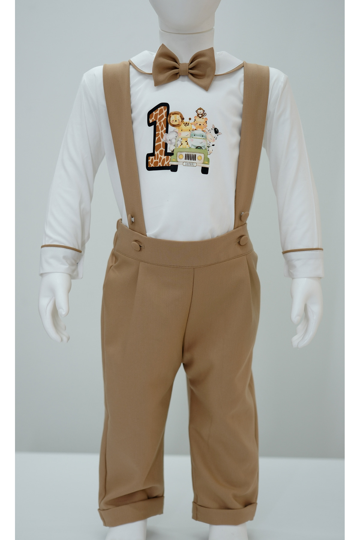 annerüyası 1 YAŞ SAFARİ BASKILI SALOPET TAKIM fotoğrafı 4 (önizleme)