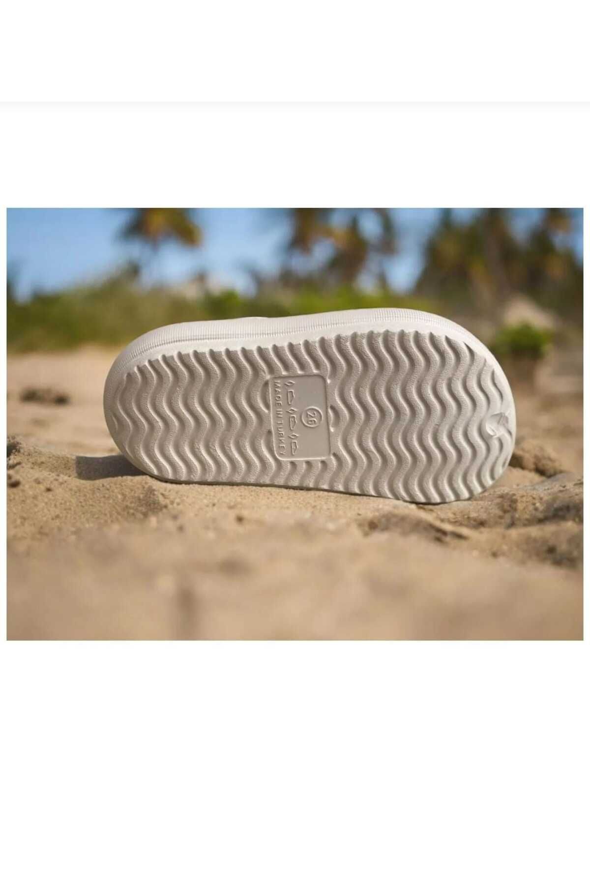 BAYRAMOĞLU KUNDURA-Byk 313 Beige Children's Non-Slip Eva Garden Sea Beach Slippers 4