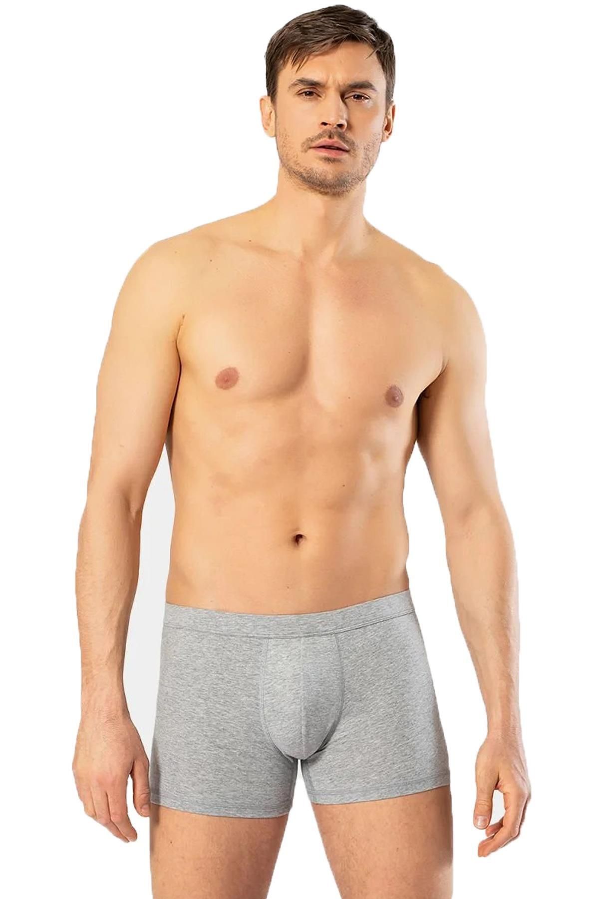 Cacharel Likralı Erkek Boxer, %95 Pamuk %5 Likra, Bel Bantlı