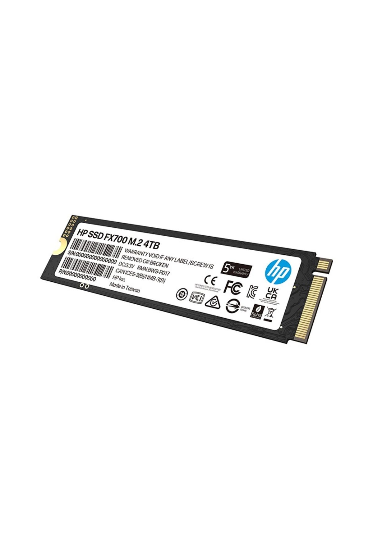 HP-FX700 4 تيرابايت 7200 ميجابايت/ثانية - 6200 ميجابايت/ثانية PCI-e NVMe M.2 2280 SSD 8U2N7AA (متوافق مع PlayStation 5) 2