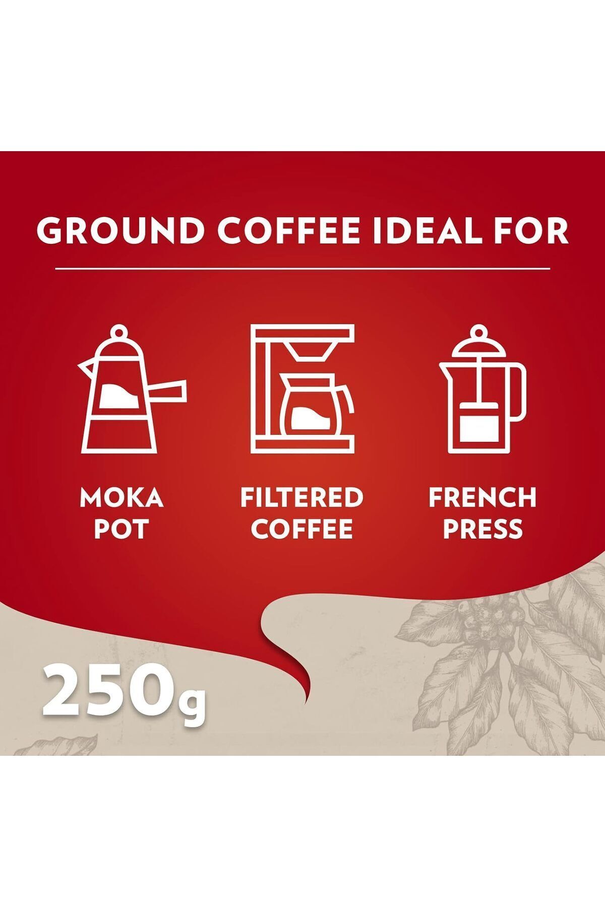 LavAzza-Qualita Rossa Vacuum Ground Filter Coffee 250 Gr X 2 Pieces 4
