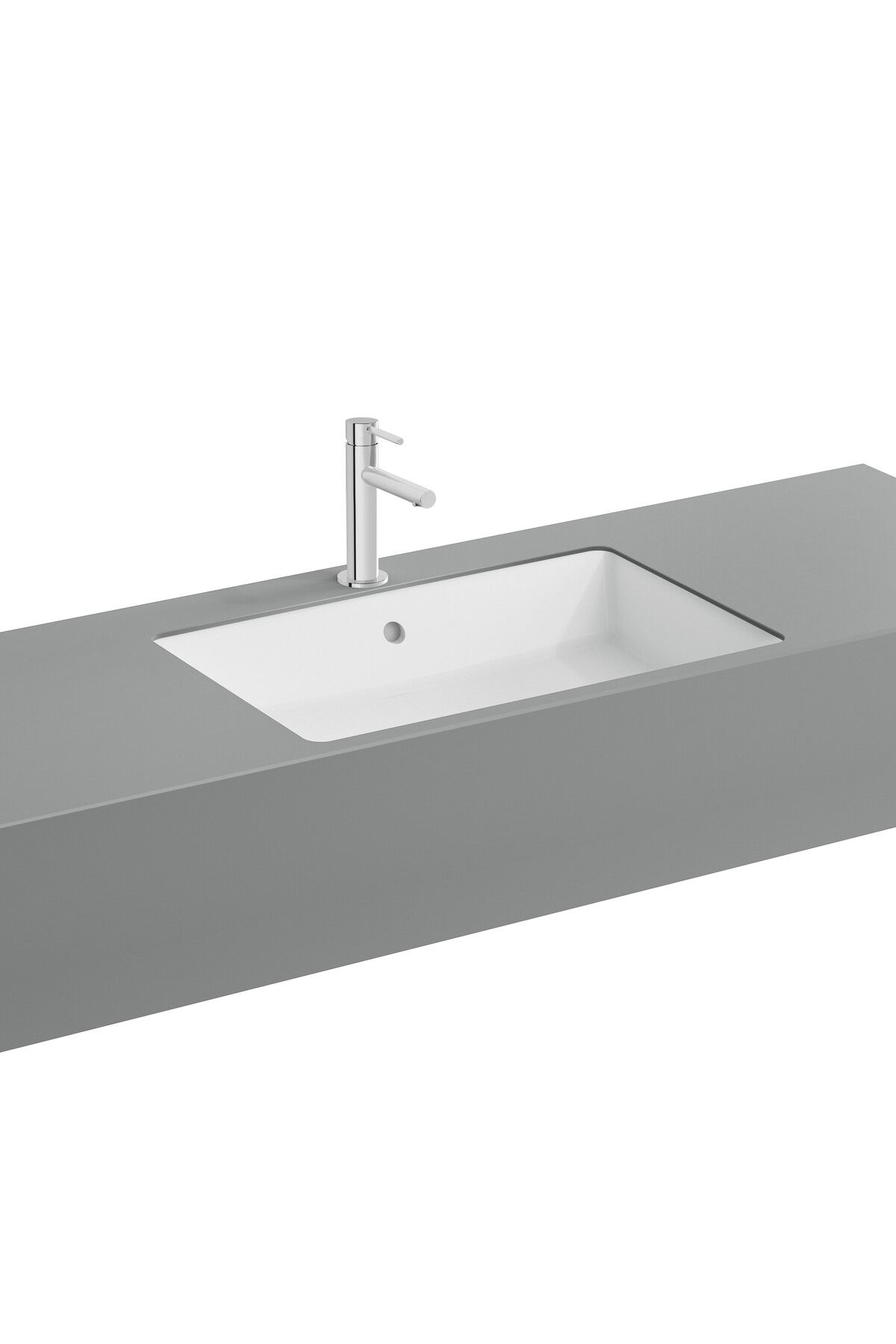 VitrA Nuo 7434b003-1082 Dikdörtgen Tezgah Altı Lavabo, 60 Cm, Beyaz