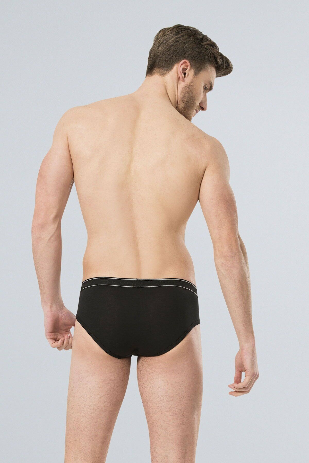 TÜREN-Black Lycra Men's Slip 166 - Low Waist 3