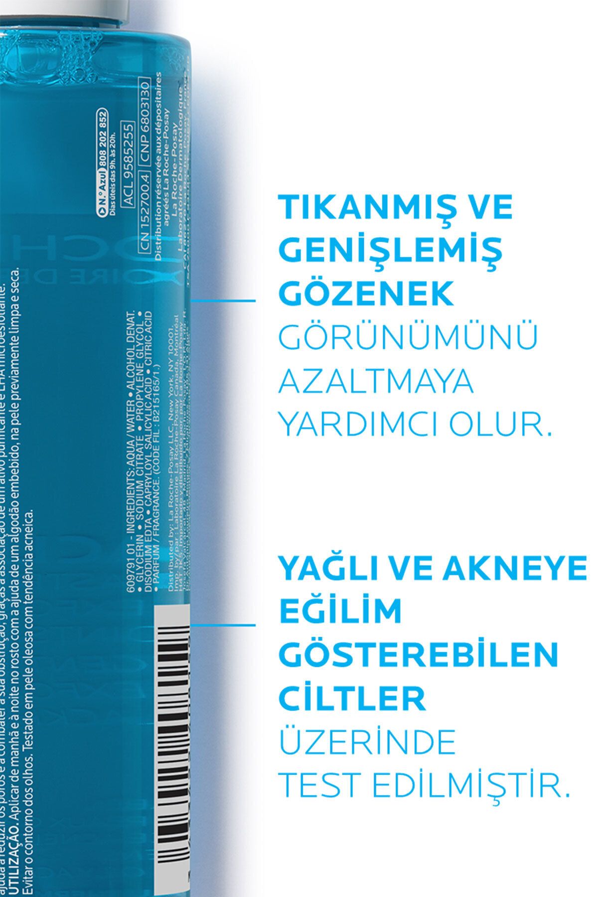 La Roche Posay Yağlı/Akneye Eğilimli Ciltler İçin Cilt Bakım Seti: Tonik&Yüz Temizleme Jeli&Duo Nemlendirici-4