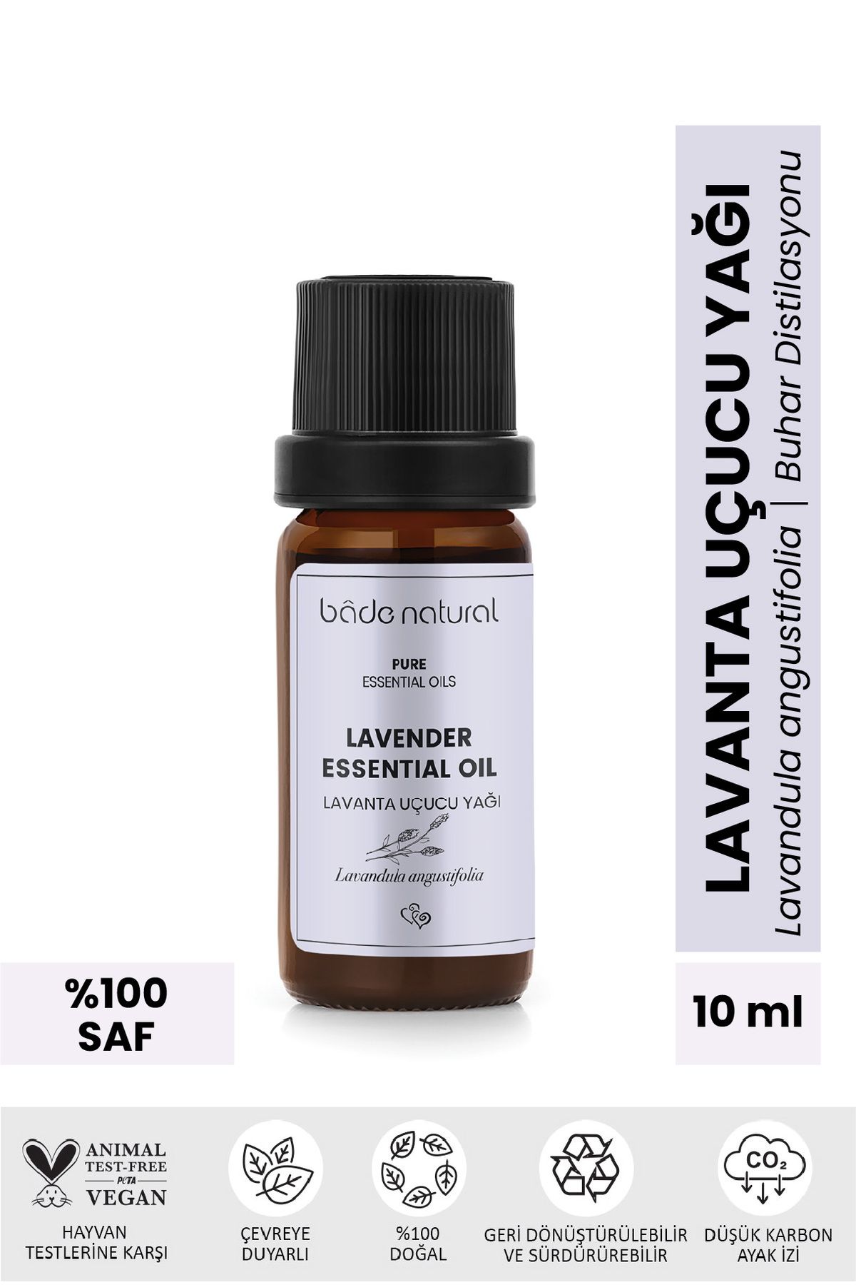 Bade Natural Lavanta Uçucu Yağı %100 Saf 10 ml