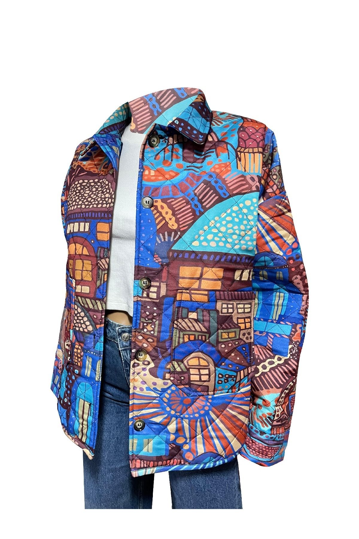 Bolder-City Lights Print Padded Jacket 3