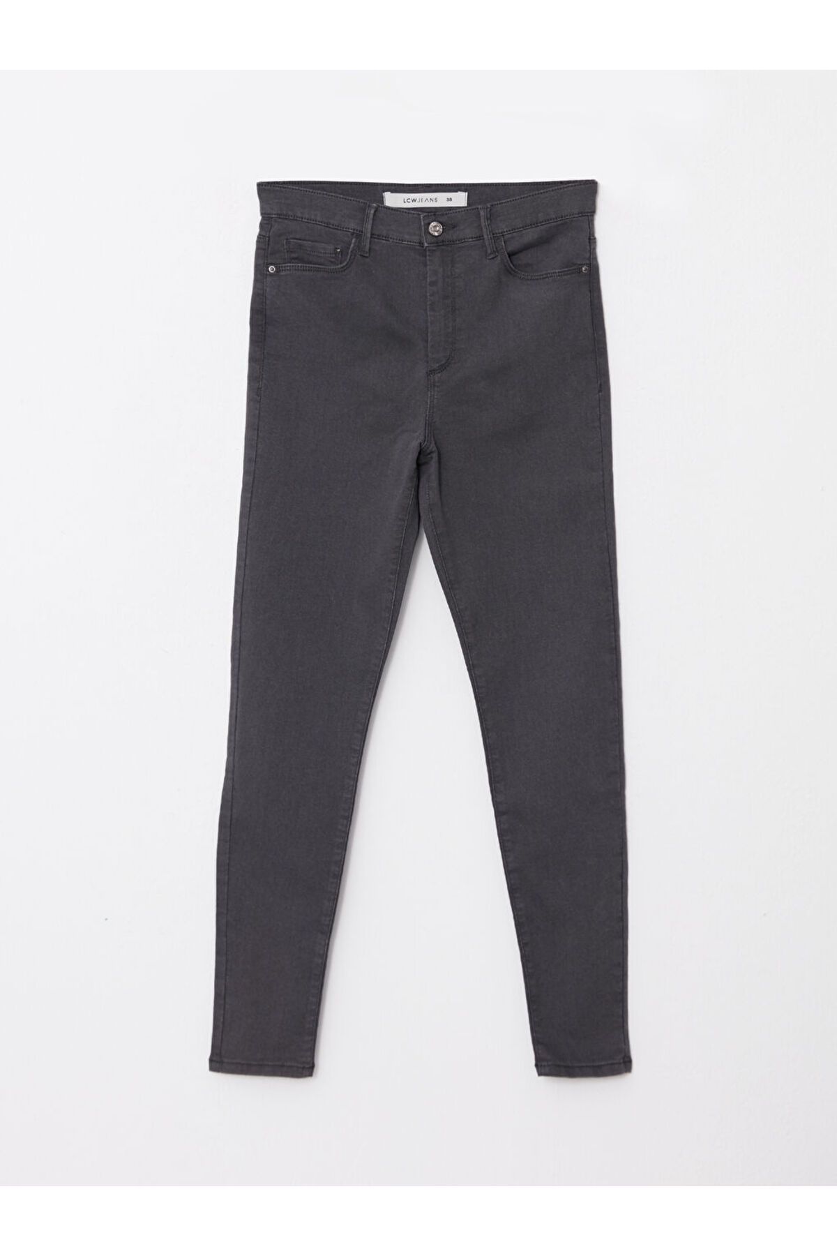 LC Waikiki-Slim Fit Straight Pocket Detailed Women's Jean Trousers 6