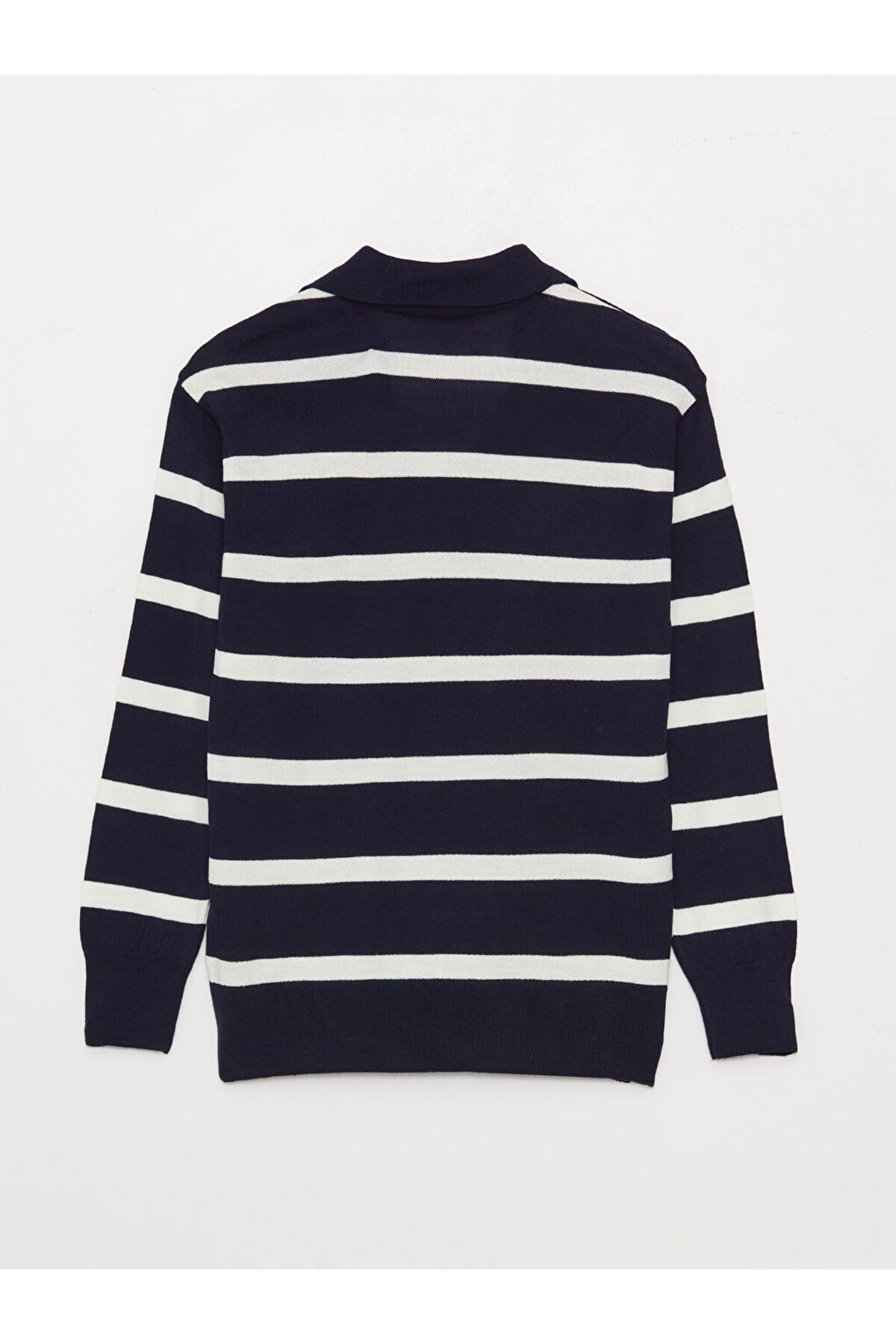 LC Waikiki-LCWAIKIKI Maternity Polo Neck Striped Long Sleeve Maternity Knitwear Sweater 7