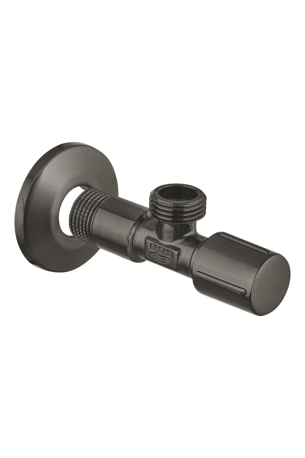 Grohe-Hard Graphite Intermediate Faucet - 1/2 in and 1/2 Out with Brush - 22041Al0 2