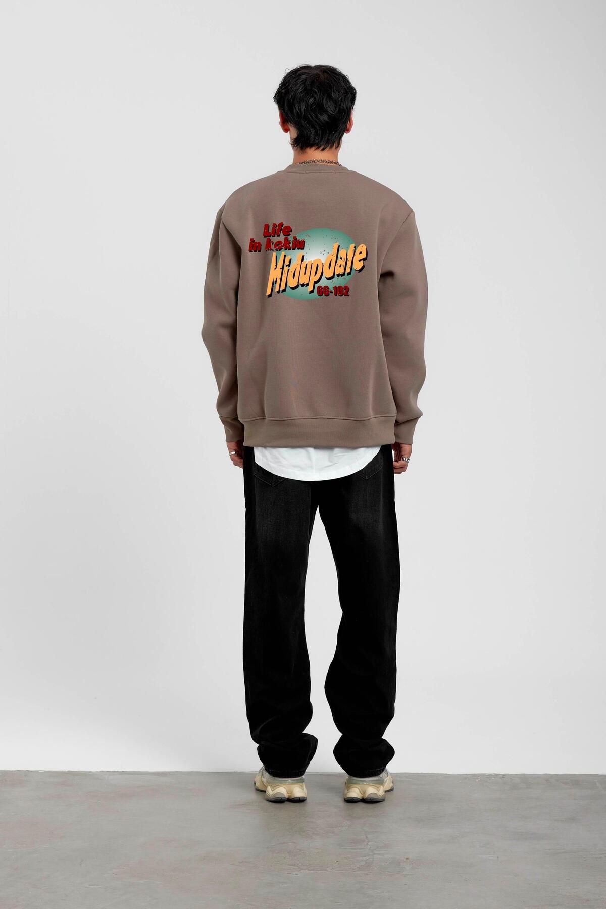 NOMARC-Mink Midupdate Printed Sweatshirt 3