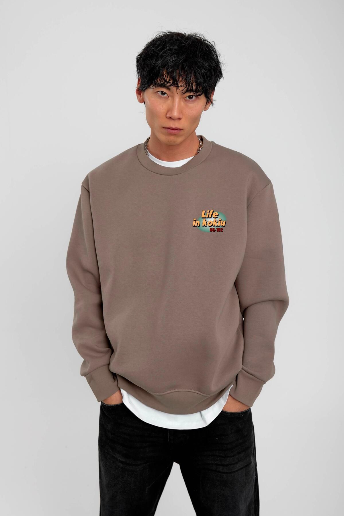 NOMARC-Mink Midupdate Printed Sweatshirt 2