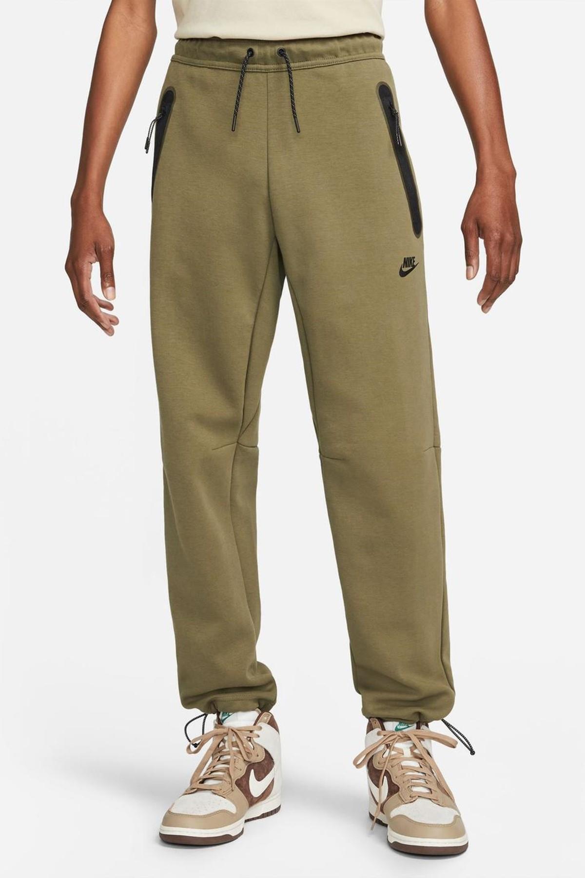 Nike Αθλητικά Ρούχα Tech Fleece Παντελόνι Πράσινο Μαύρο Ανδρικό Φούτερ Χακί Πράσινο für Adult Αρσενικό - XL