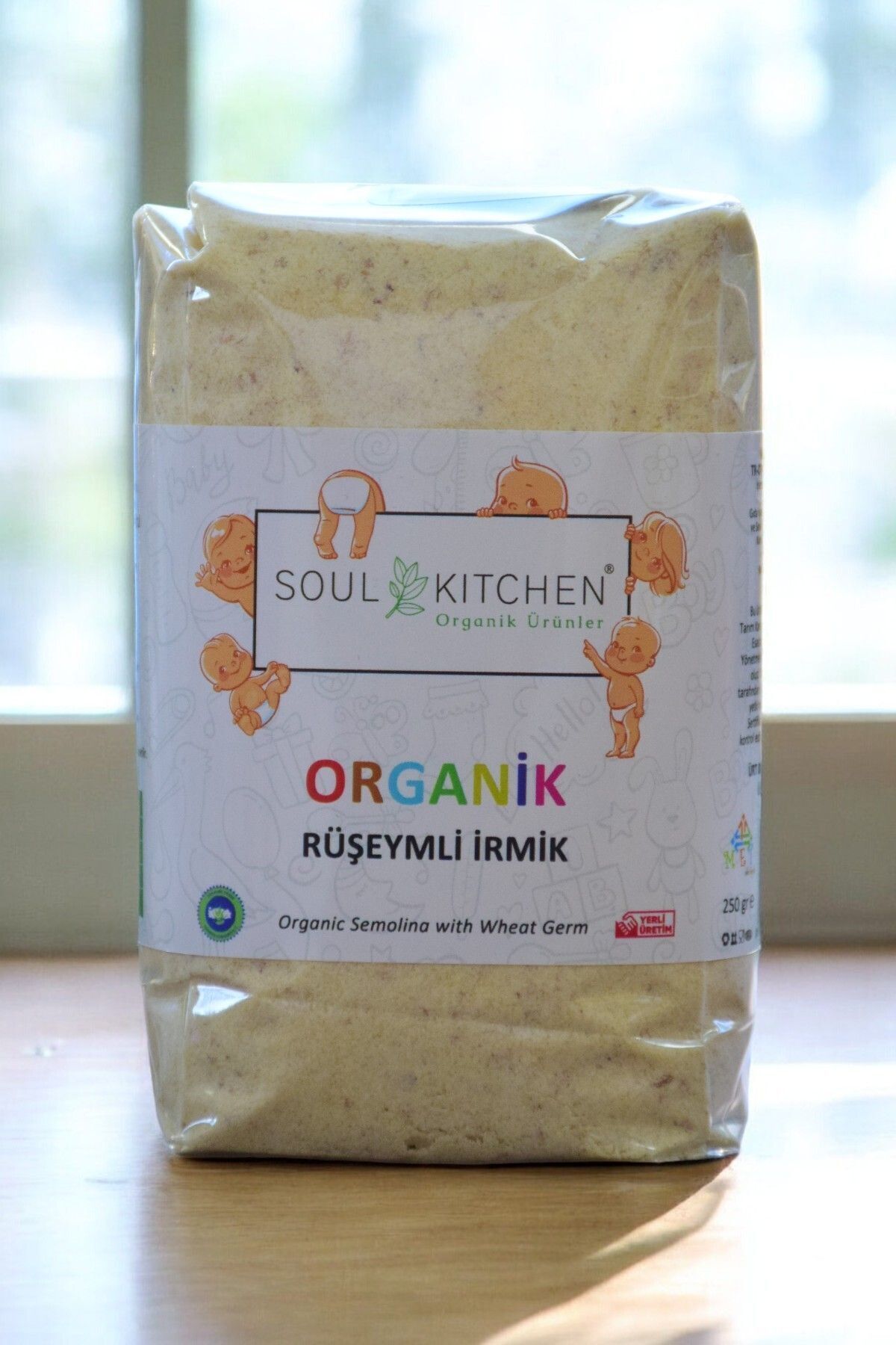 Soul Kitchen Organik Ürünler Organik Bebek Rüşeymli Irmik 250gr