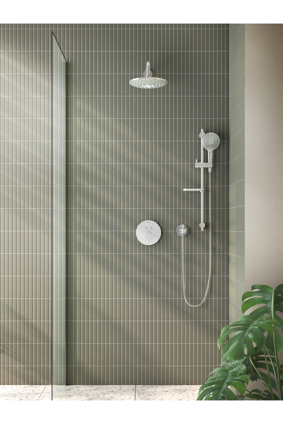 Artema-Root Square A42740 Spout with Hand Shower Spout, Chrome 3