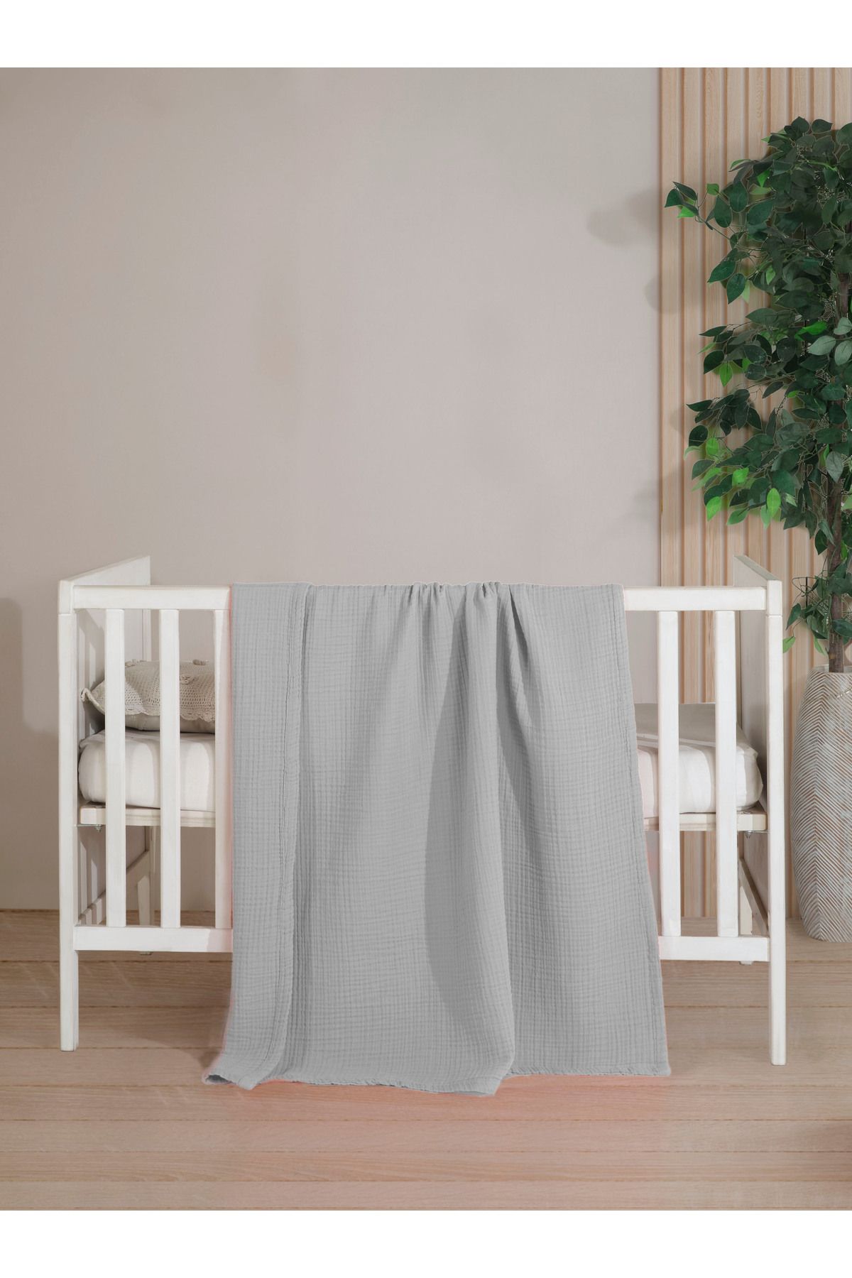 destinyhometex %100 Pamuk 4 Kat Muslin 100x120 cm Bebek Yatak Örtüsü