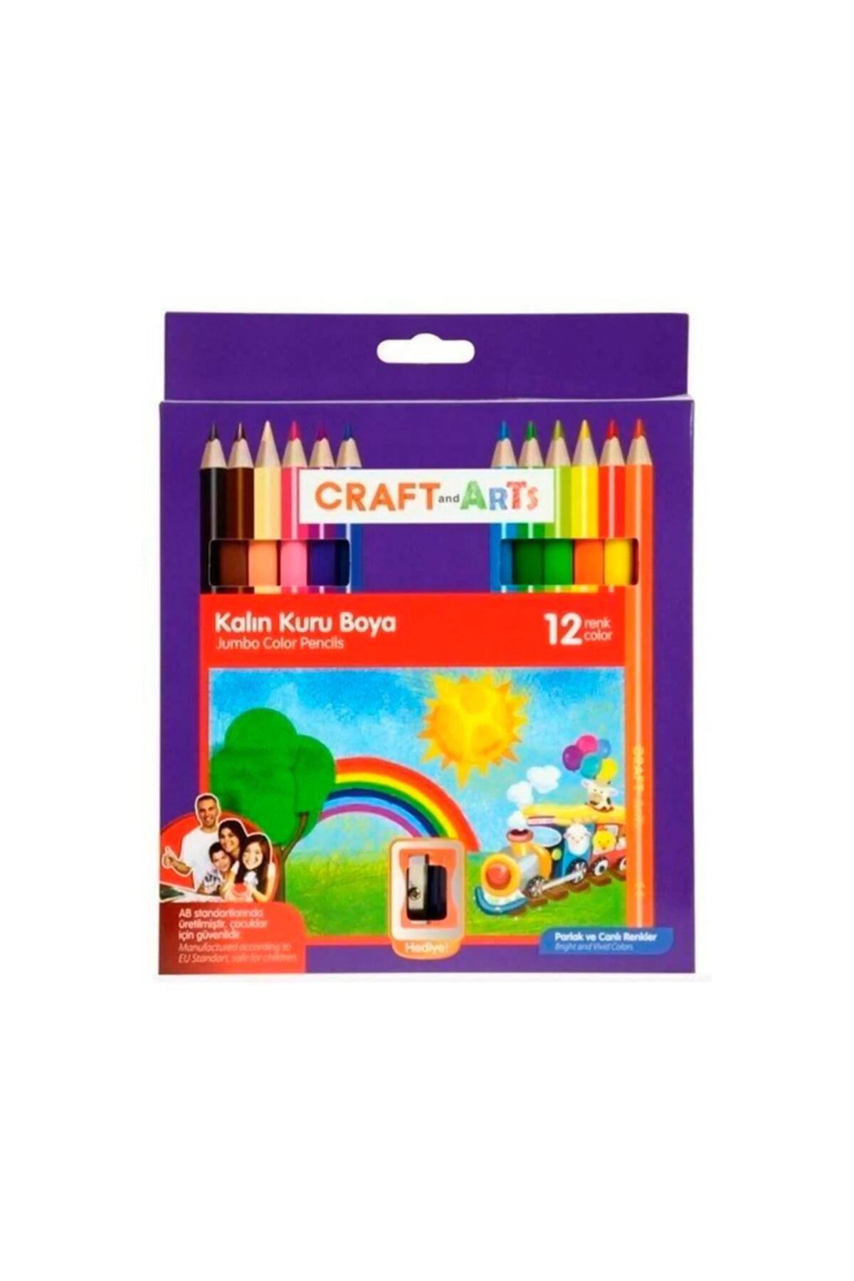 Craft and Arts 12`li Jumbo Kuru Boya Cakb-j12