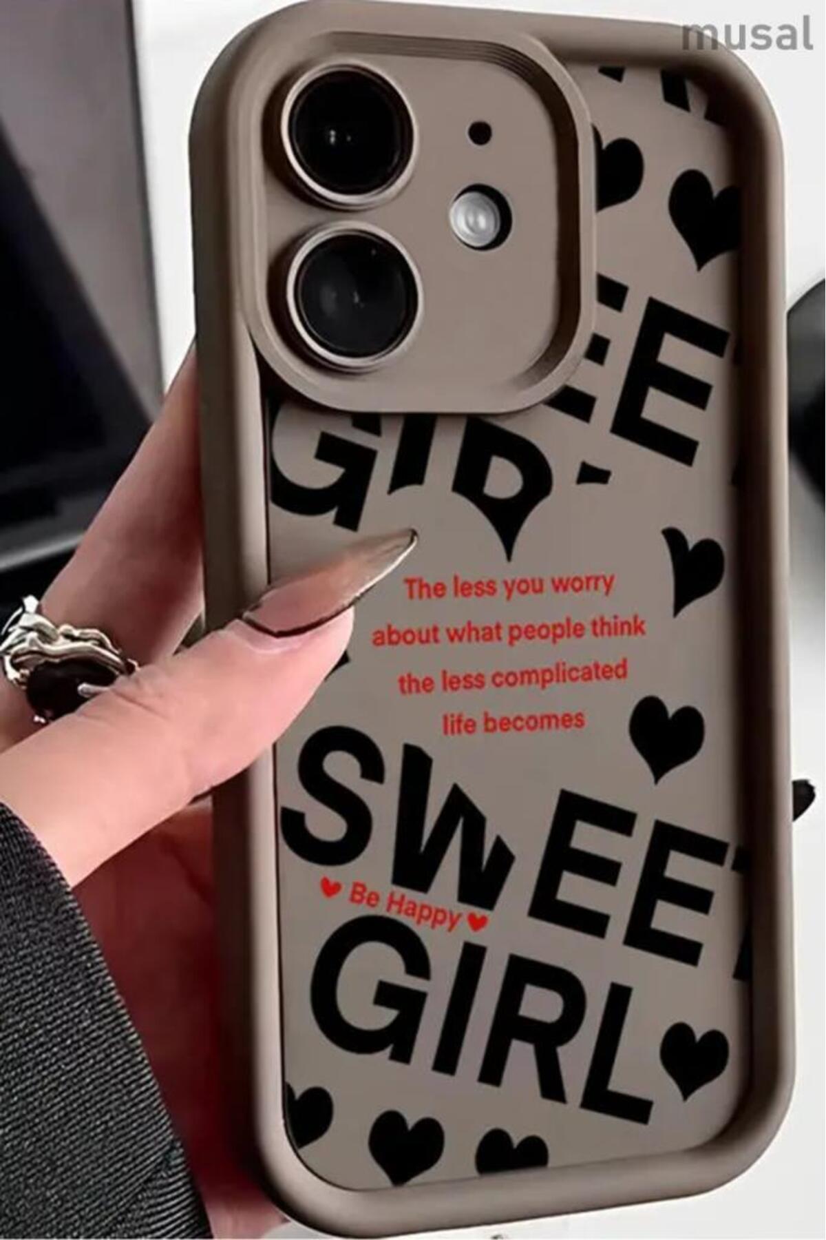 iPhone 12 Case Camera Protected Printed Back Surface Class Cover