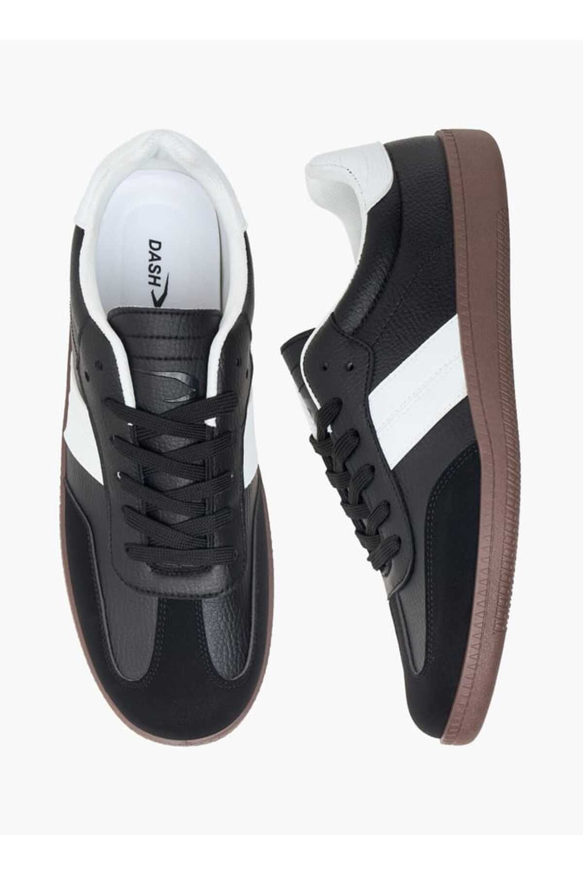 Dash-Panelled Lace-Up Sports Shoes 1