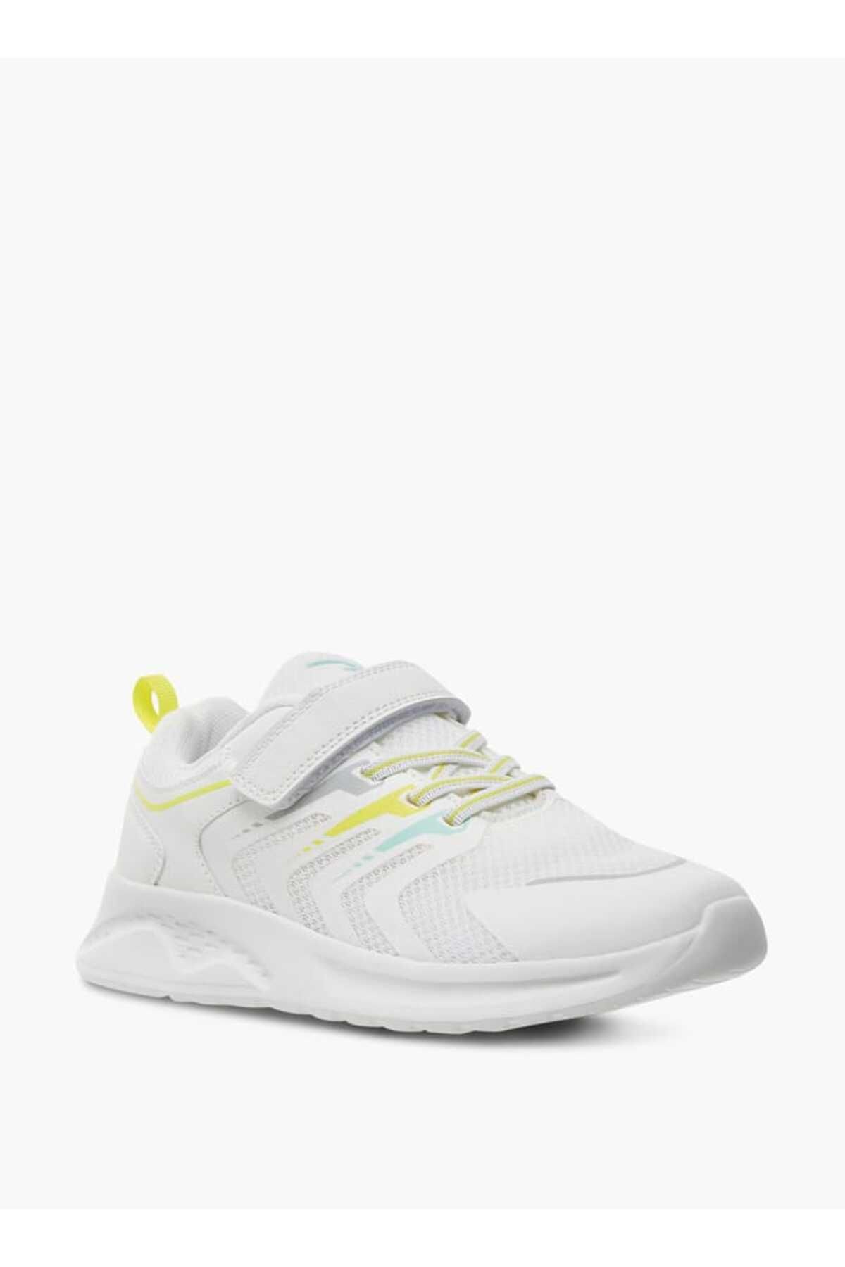Dash-Panelled Sneakers with Hook and Loop Closure 2