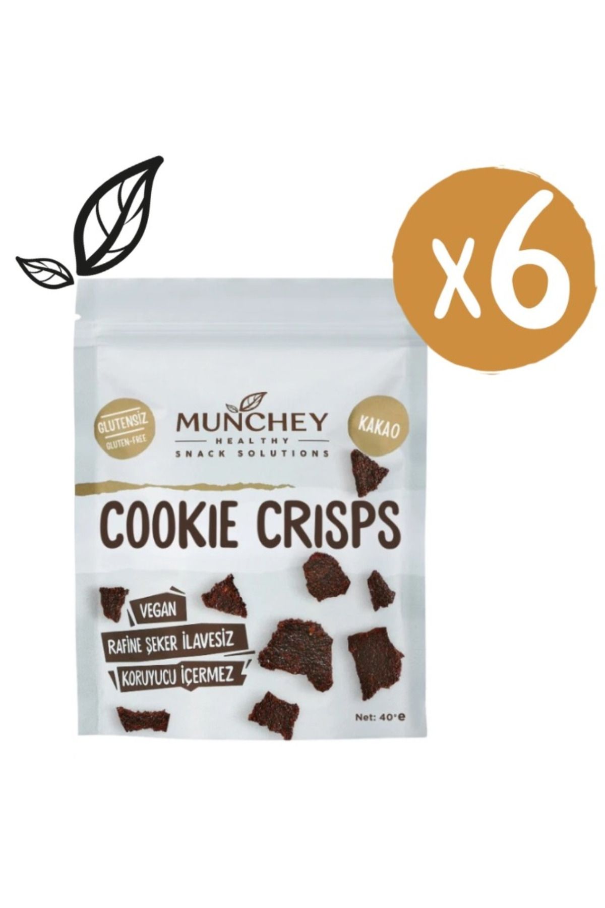 MUNCHEY 6'lı Cookie Crisps 240g.