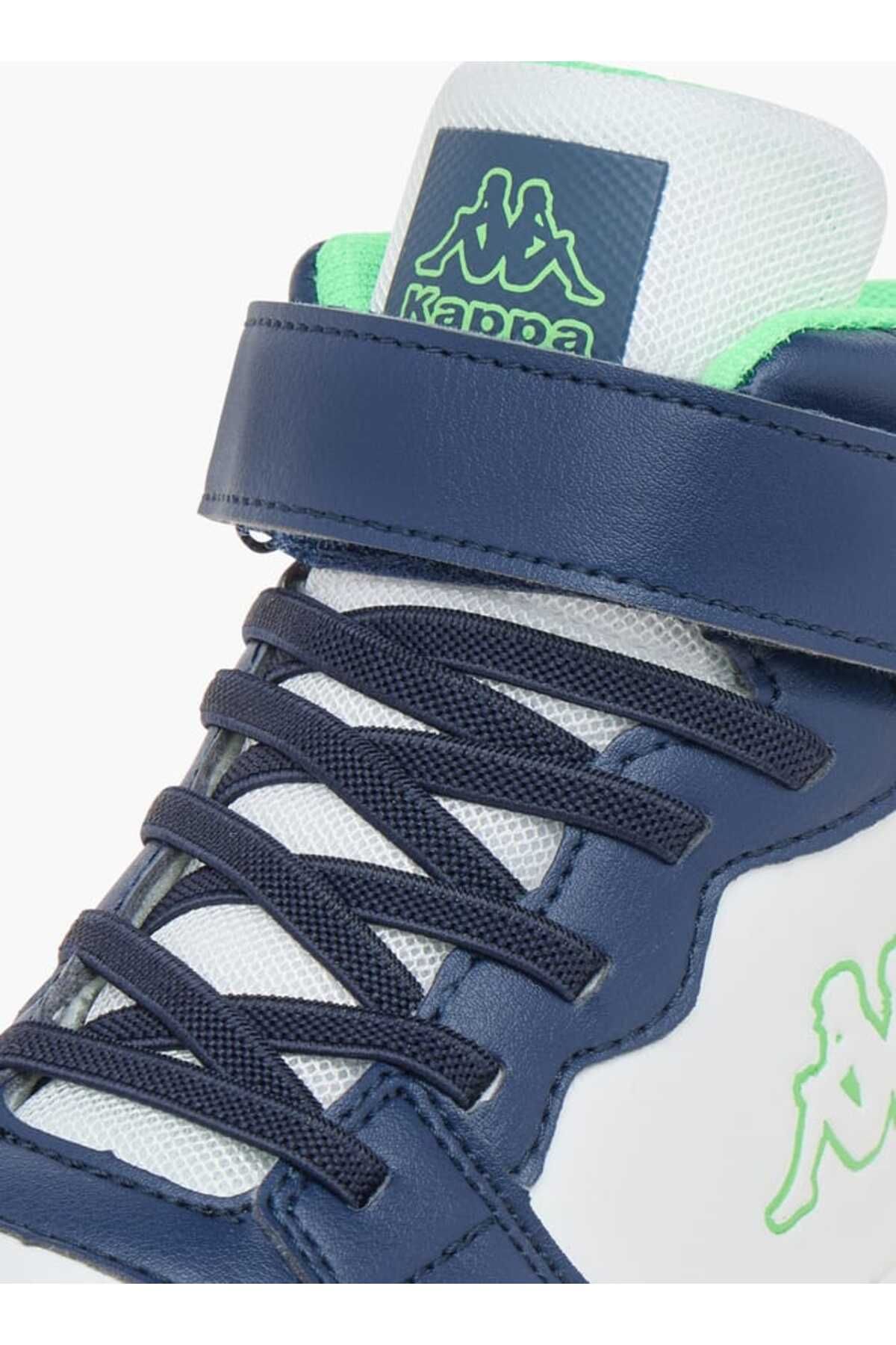 Kappa-Boys' Logo Detail Sports Shoes with Hook and loop Closure 4