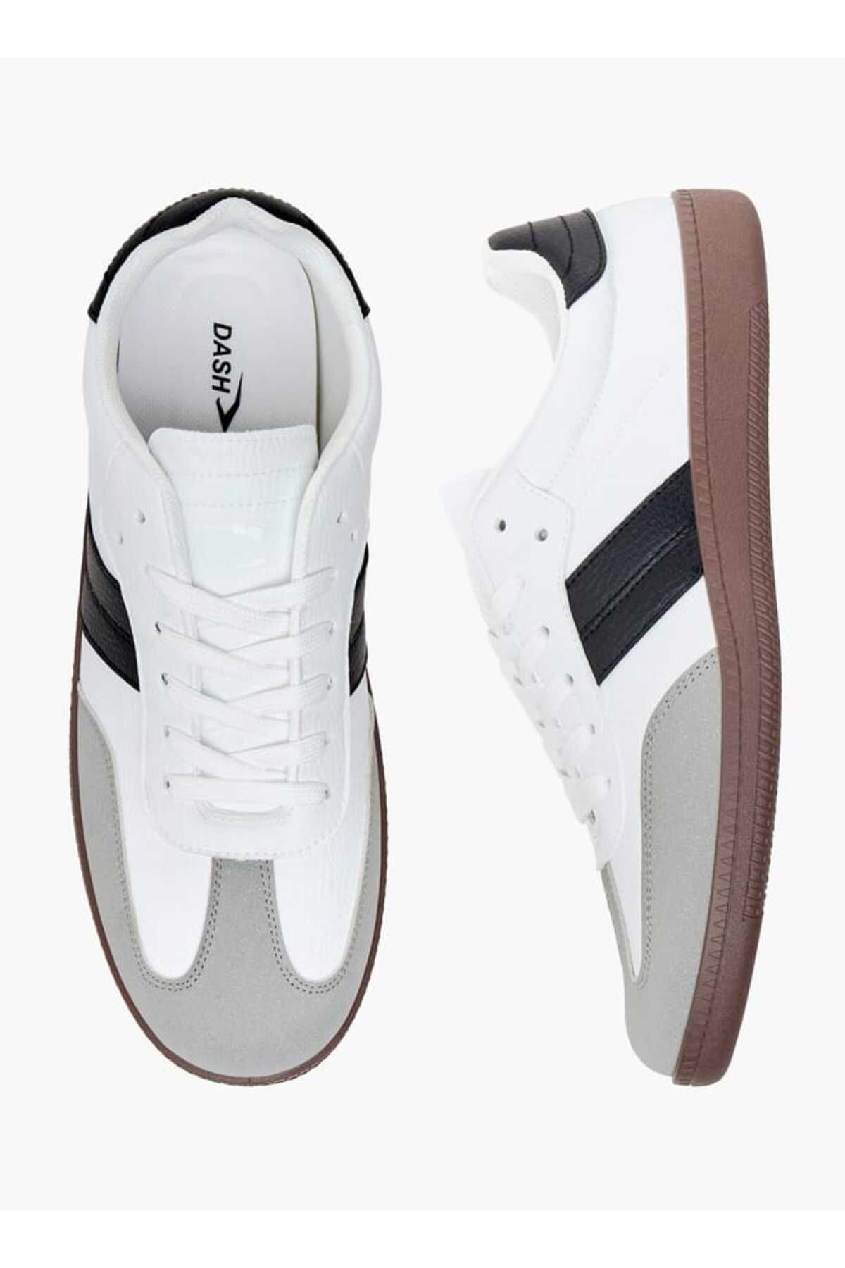 Dash-Panelled Lace-Up Sports Shoes 1