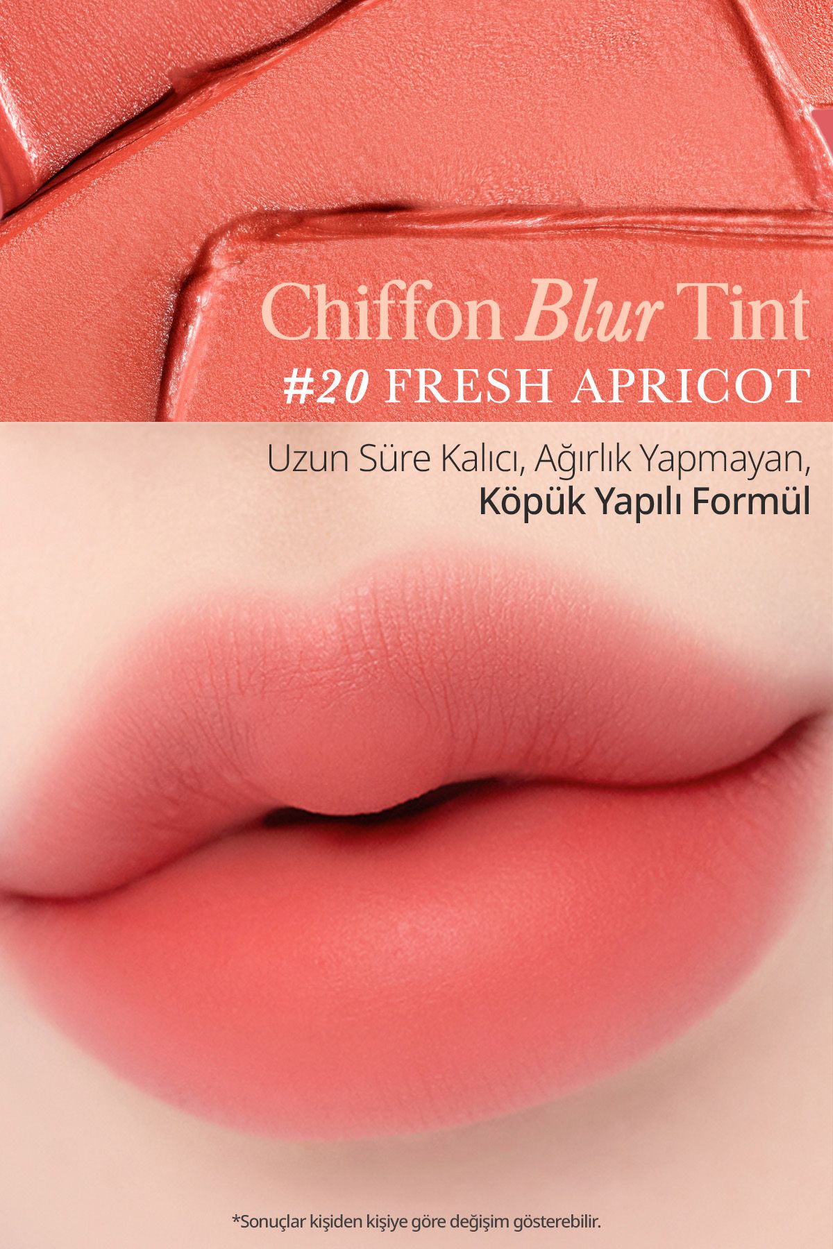 CLIO-Natural Looking Tint Clio Chiffon Blur Tint with Smooth and Velvety Texture (20 Fresh Apricots) 2