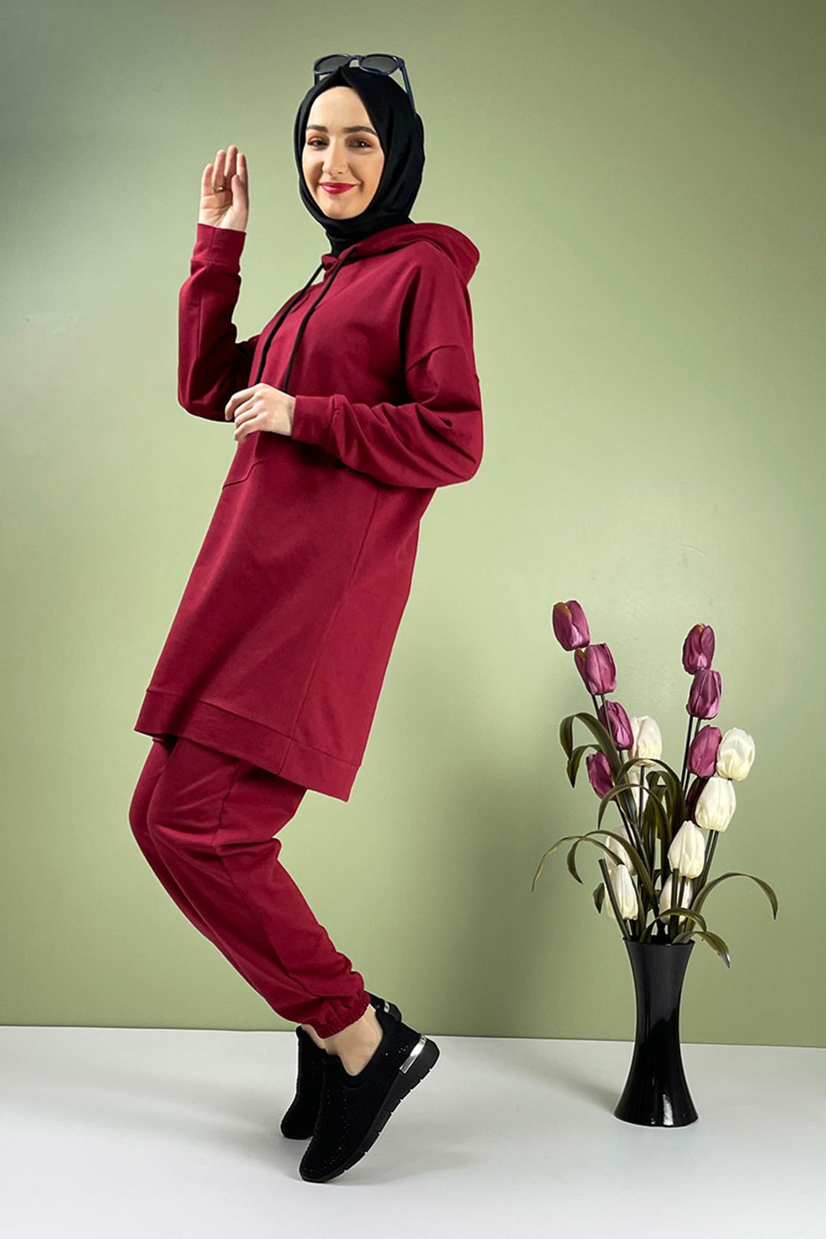 COXO Fashion`S Moda Çizgi Eşorfman Takımı