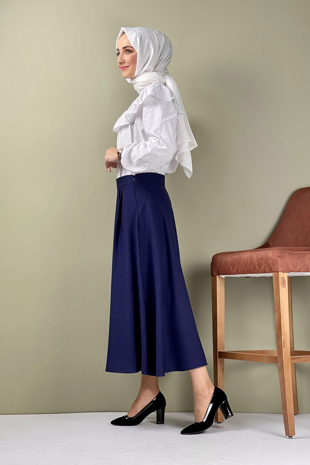 EPSWorld Moda Çizgi Etek