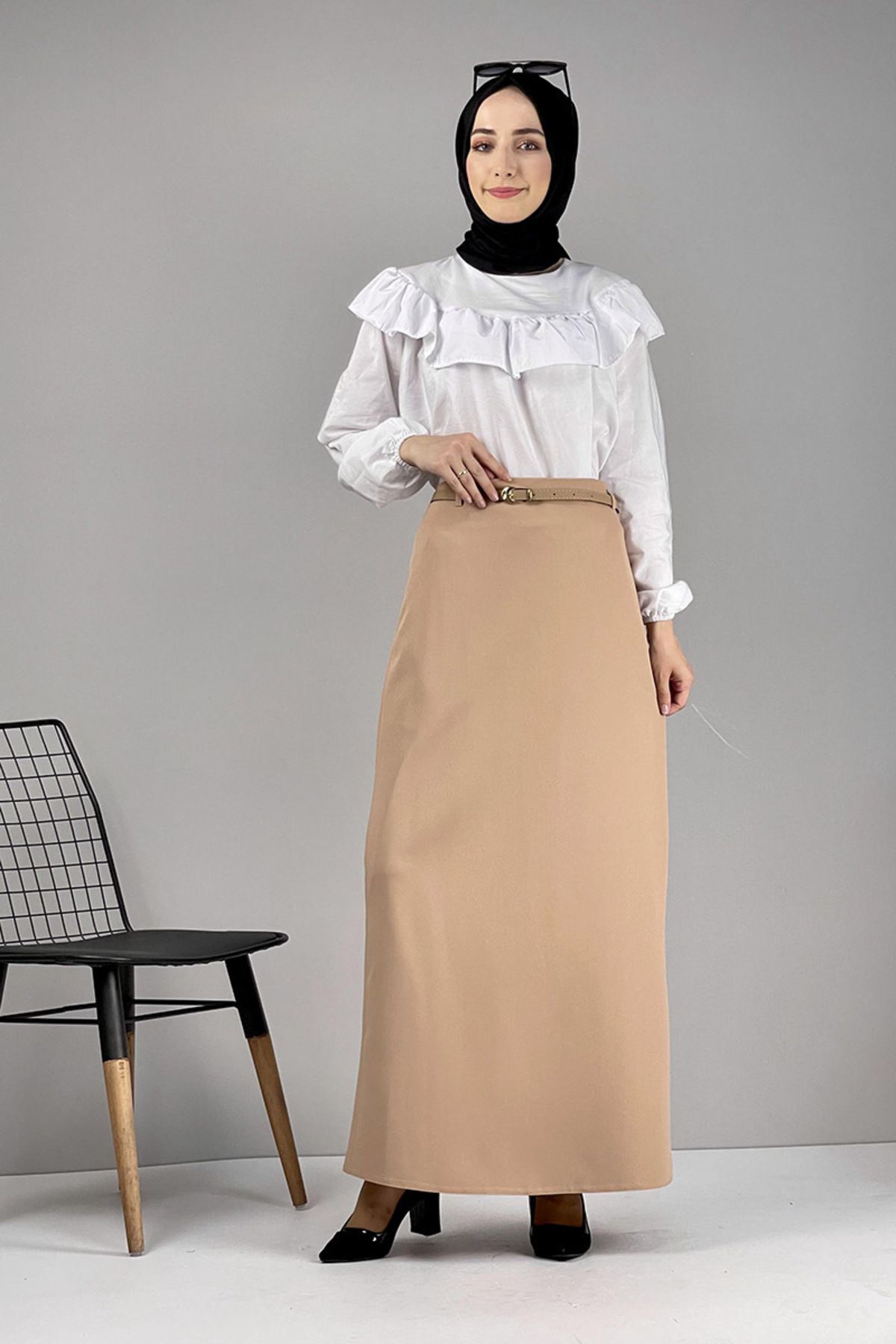 EPSWorld Moda Çizgi Etek