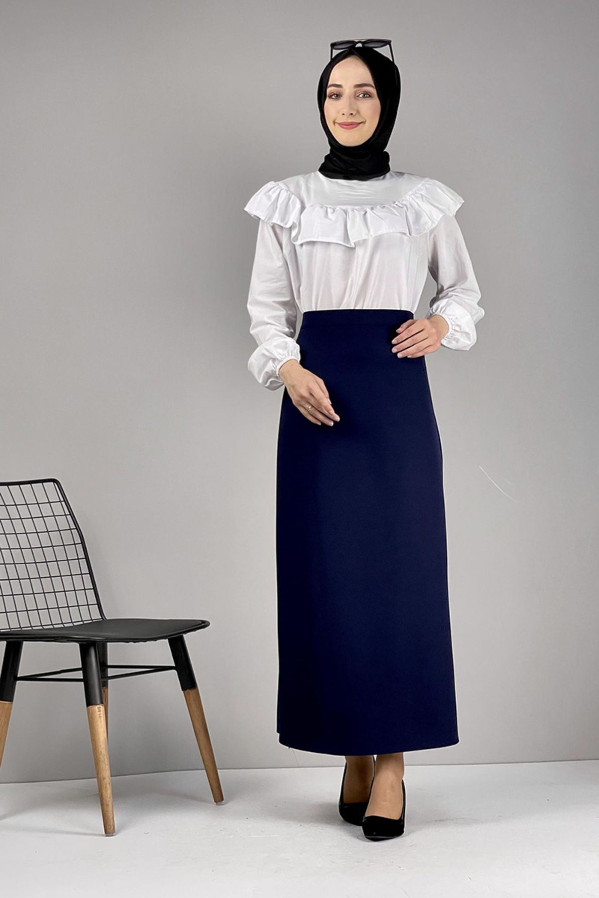 EPSWorld Moda Çizgi Etek