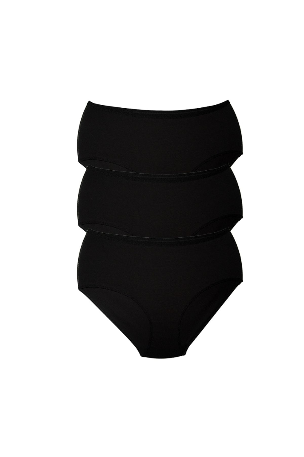 ALYA UNDERWEAR-Women's Big Panties - 3 Pieces Black (5XL, 6XL, 7XL) 6