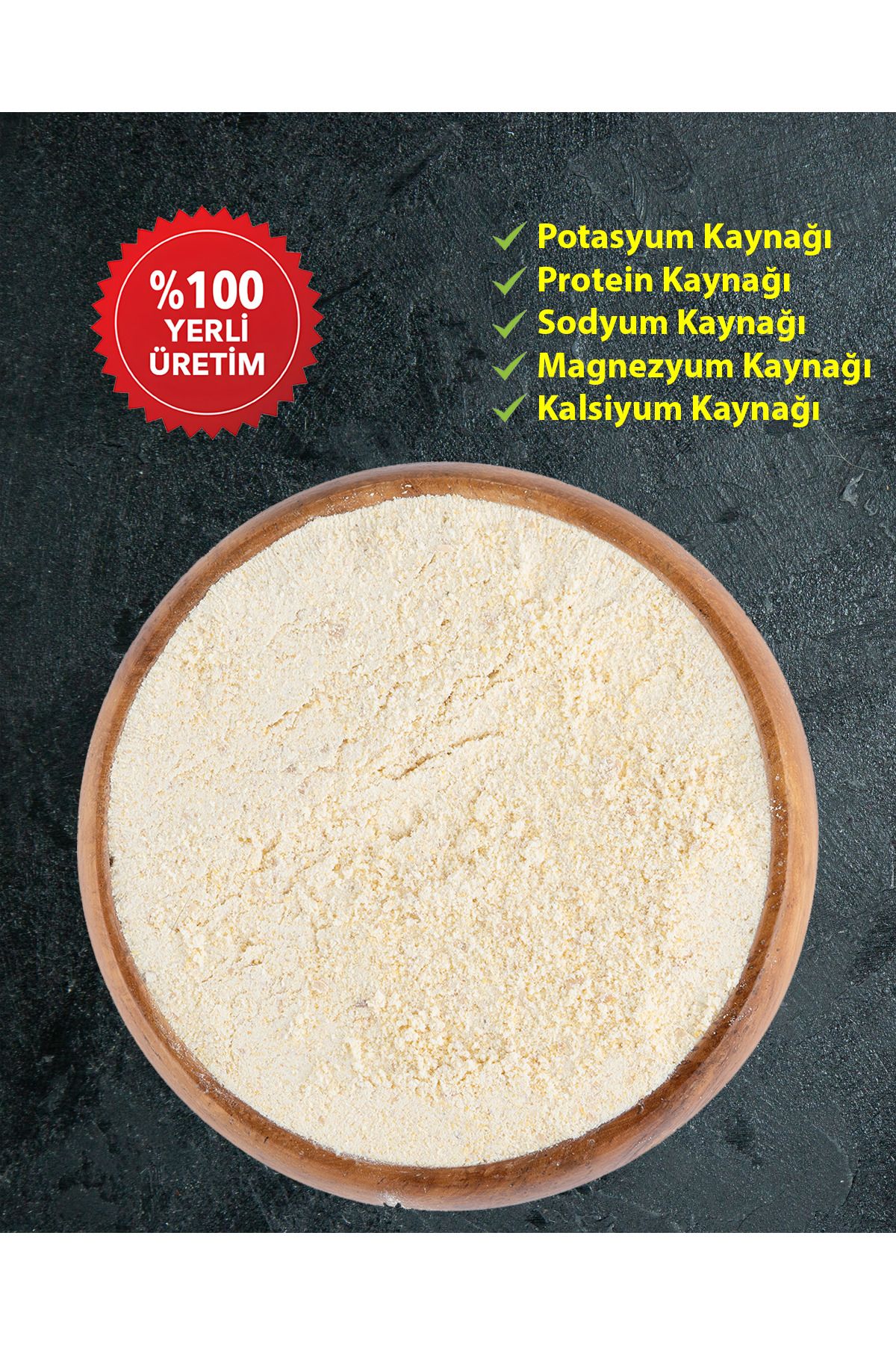 Galip Bakliyat Glutensiz Taş Değirmen Nohut Unu 500 Gr