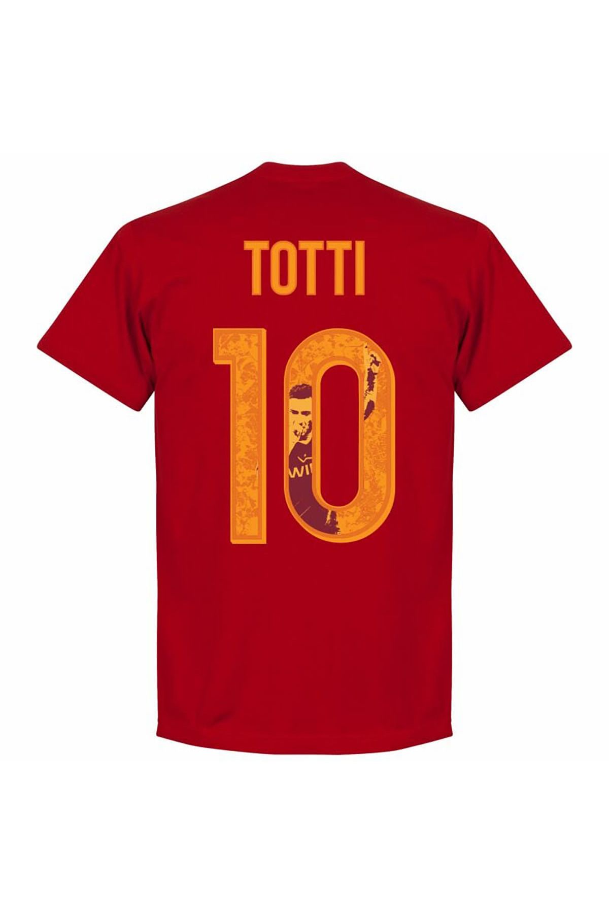 LEIVOR-Totti 10 Legend Jersey Design Printed Red T-Shirt 2