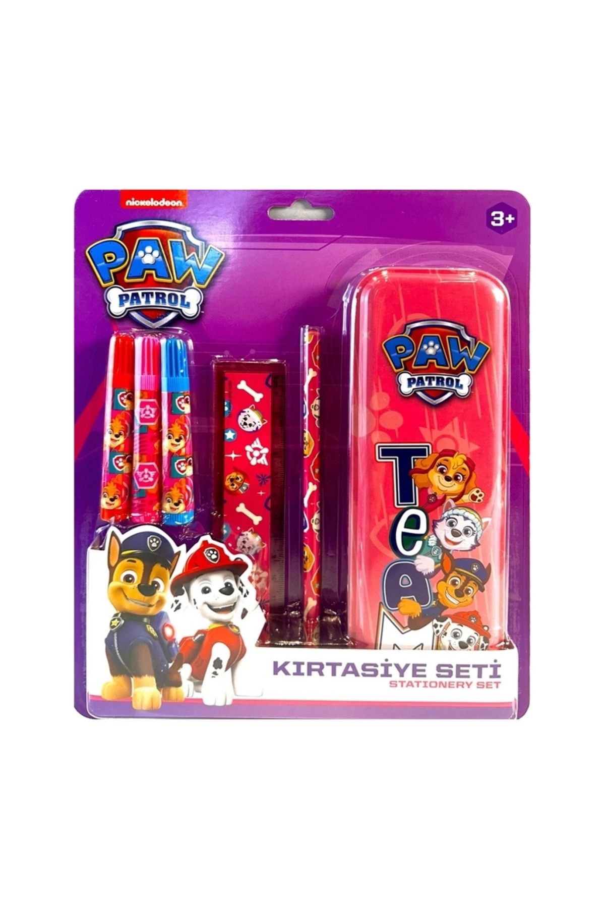 SYNOPE Çocuk Paw Patrol Kırtasiye Seti Kalem Kutulu 6 Parça