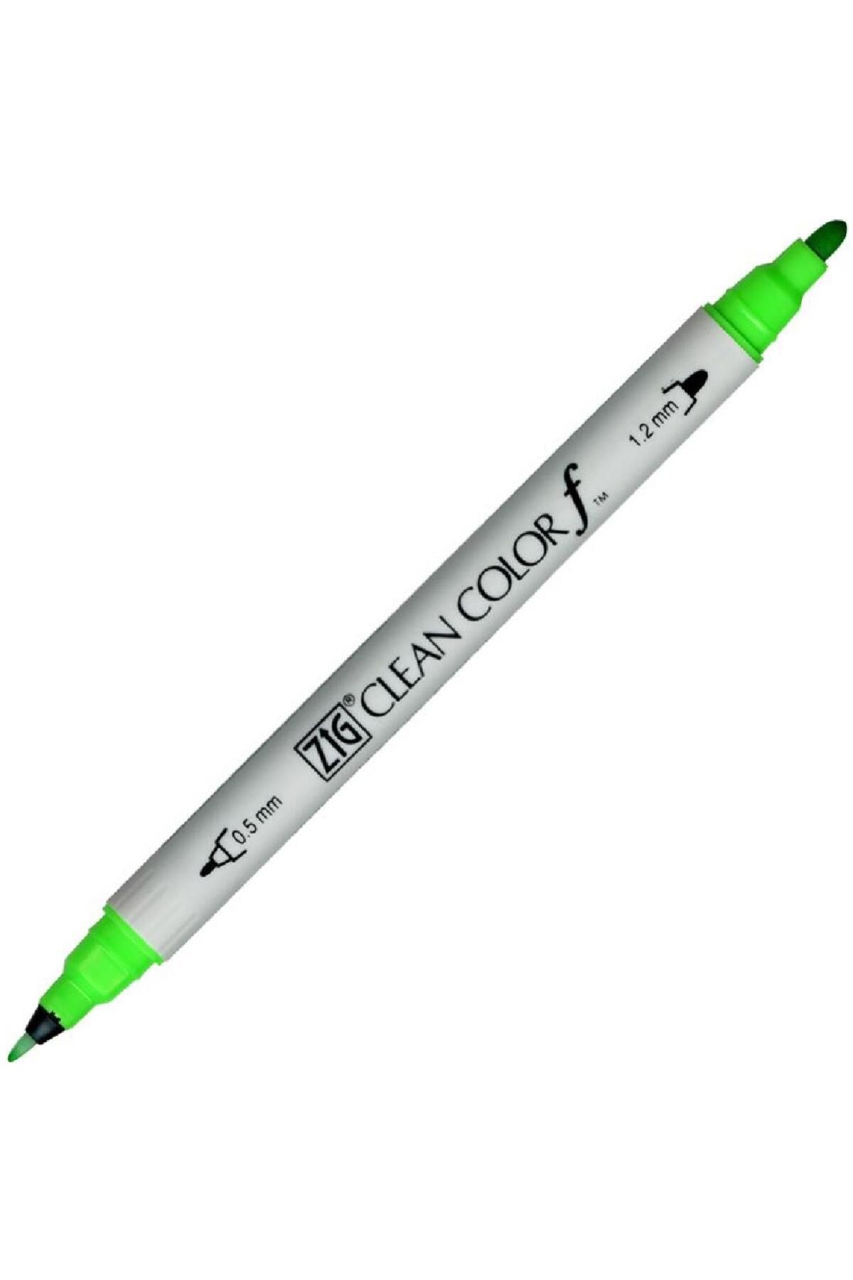 Zig-Clean Color F Tcs-6000t 004 Fl Green Double Sided Pencil 1