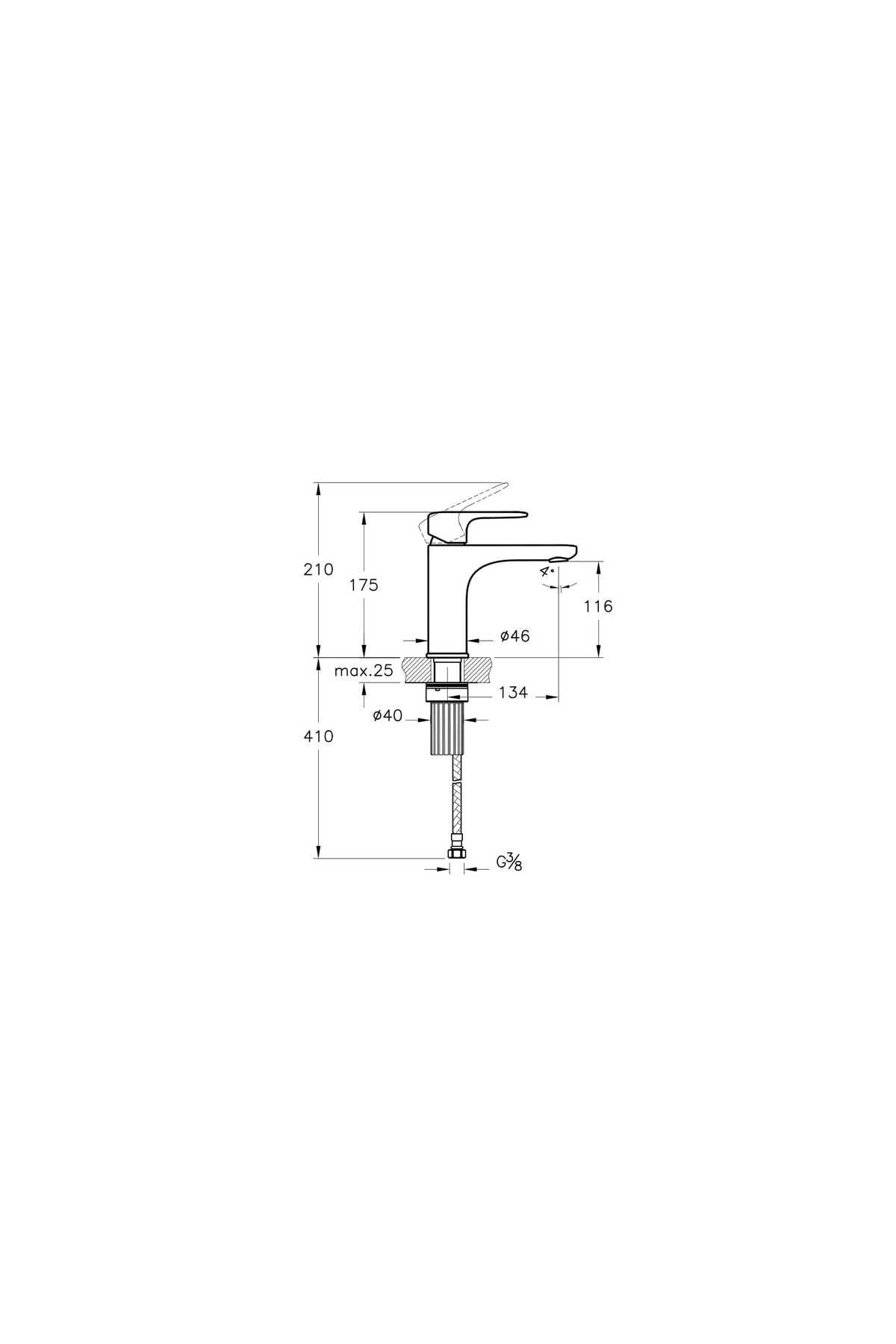 Artema-A 4270674   Root Round High Basin Faucet - Soft Gold 2