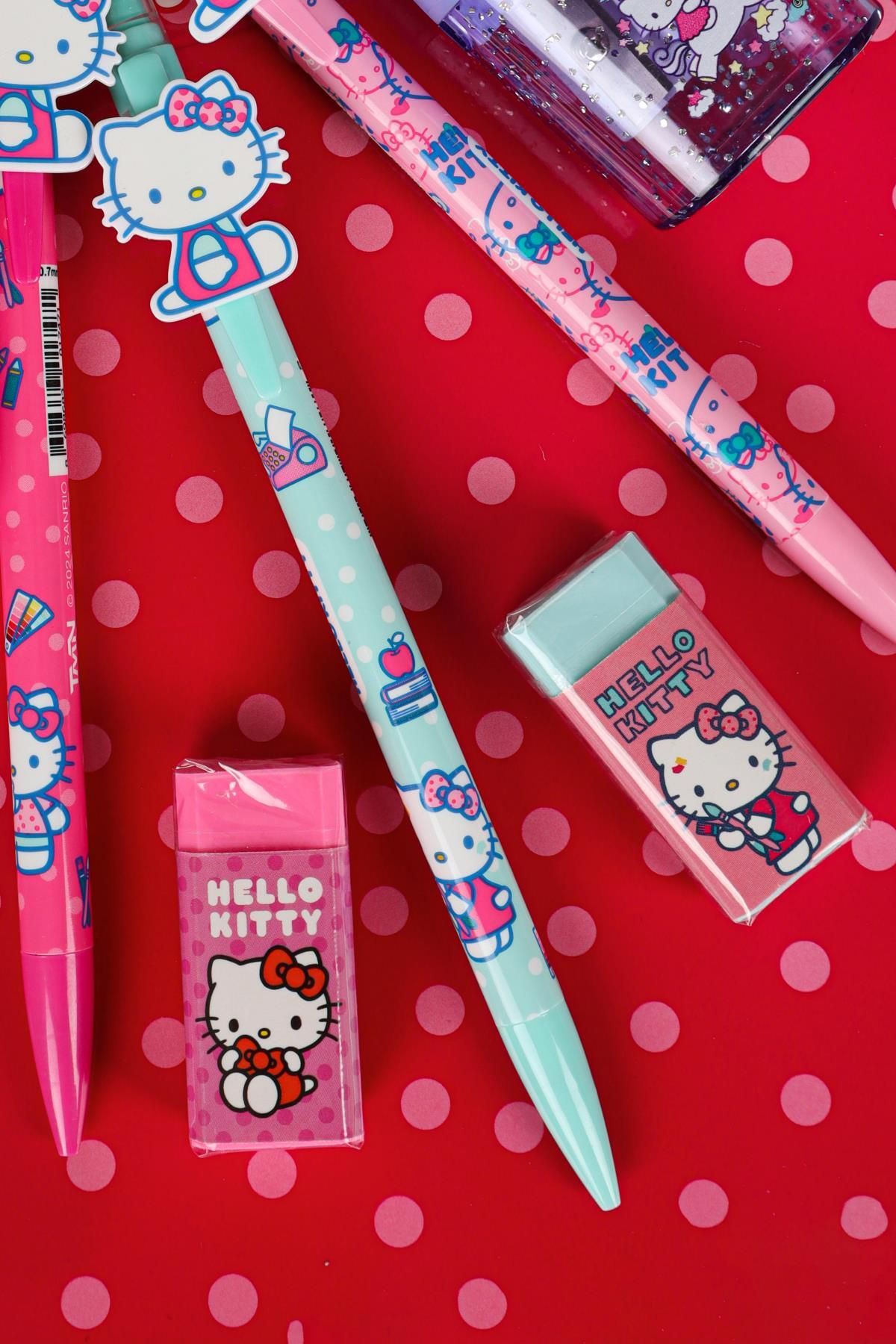 Hello Kitty-New Season Hello Kitty - 0.7 mm Versatil Pointed Pen and Double Bias Oval Pen Set 5