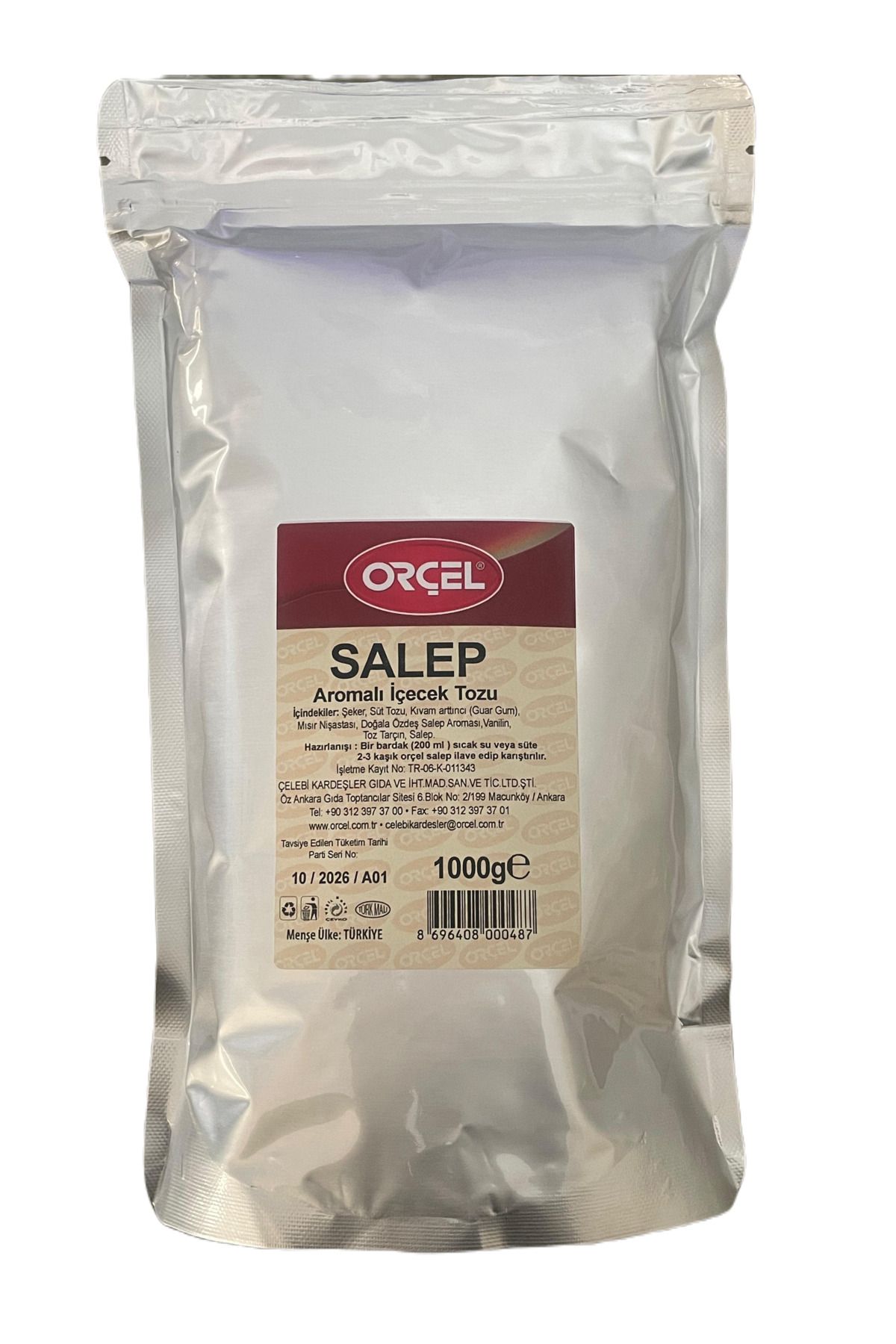 ORÇEL Salep (SAHLEP) Tarçınlı 1000gr.