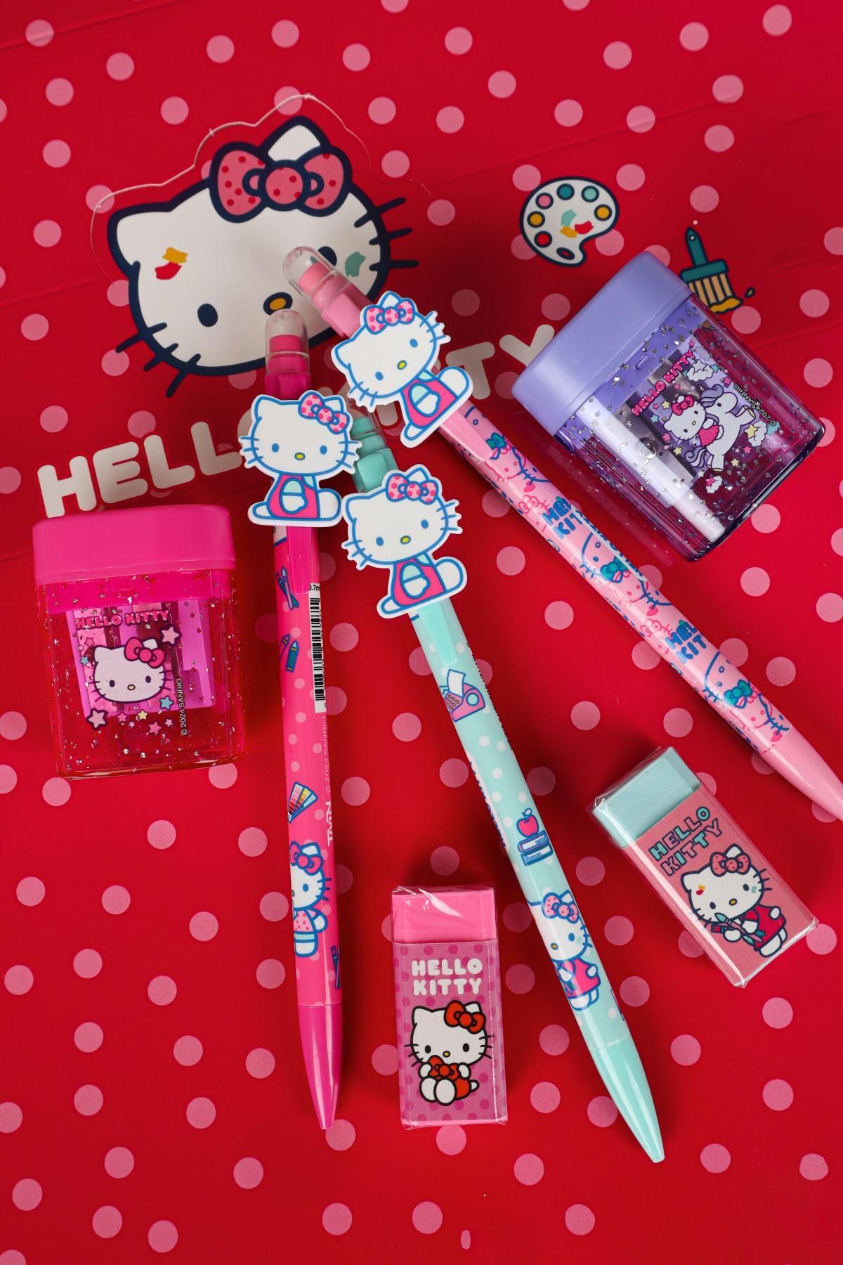 Hello Kitty-New Season Hello Kitty - 0.7 mm Versatil Pointed Pen and Double Bias Oval Pen Set 1