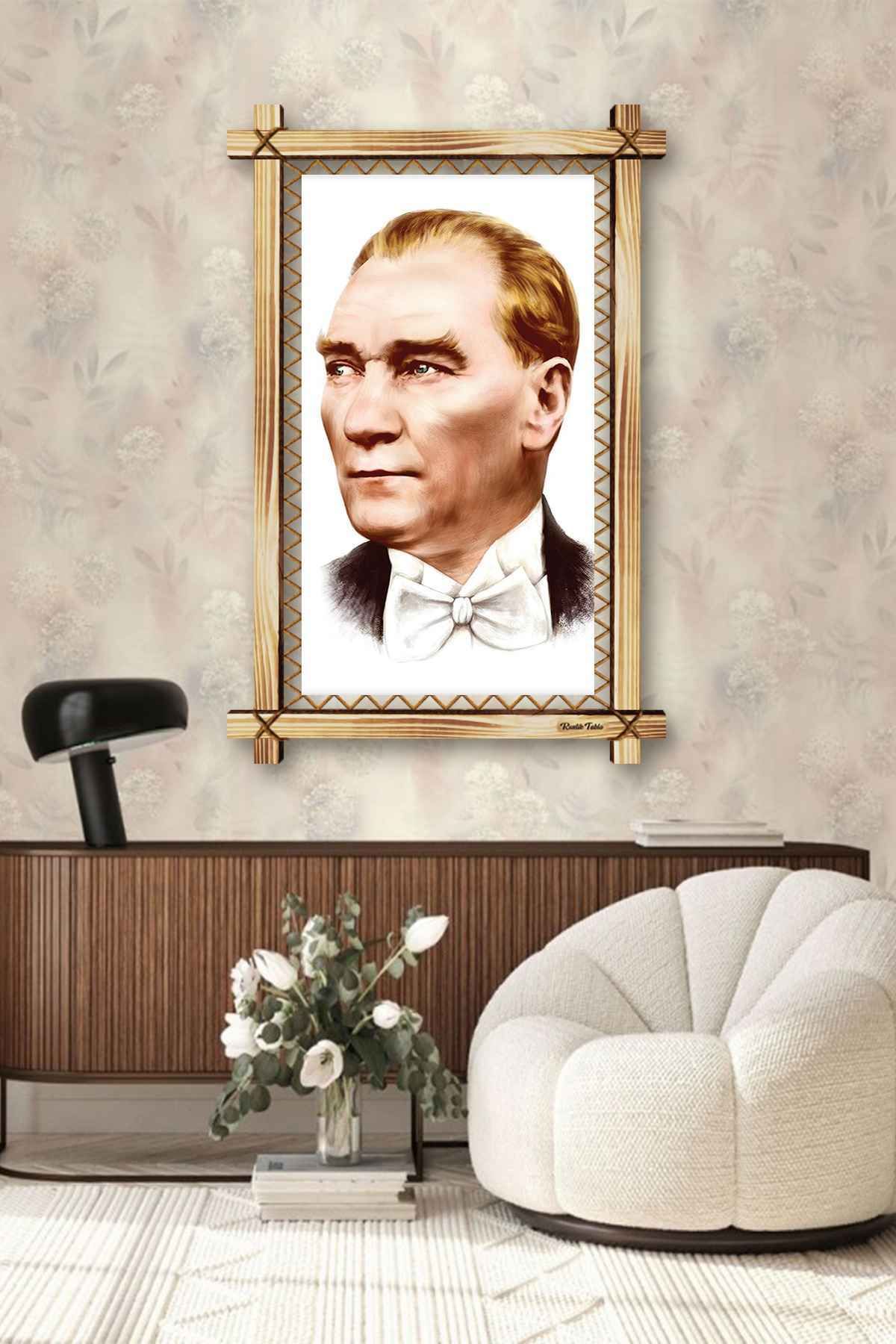 First Date SOYUT ATATÜRK RUSTİK TABLO