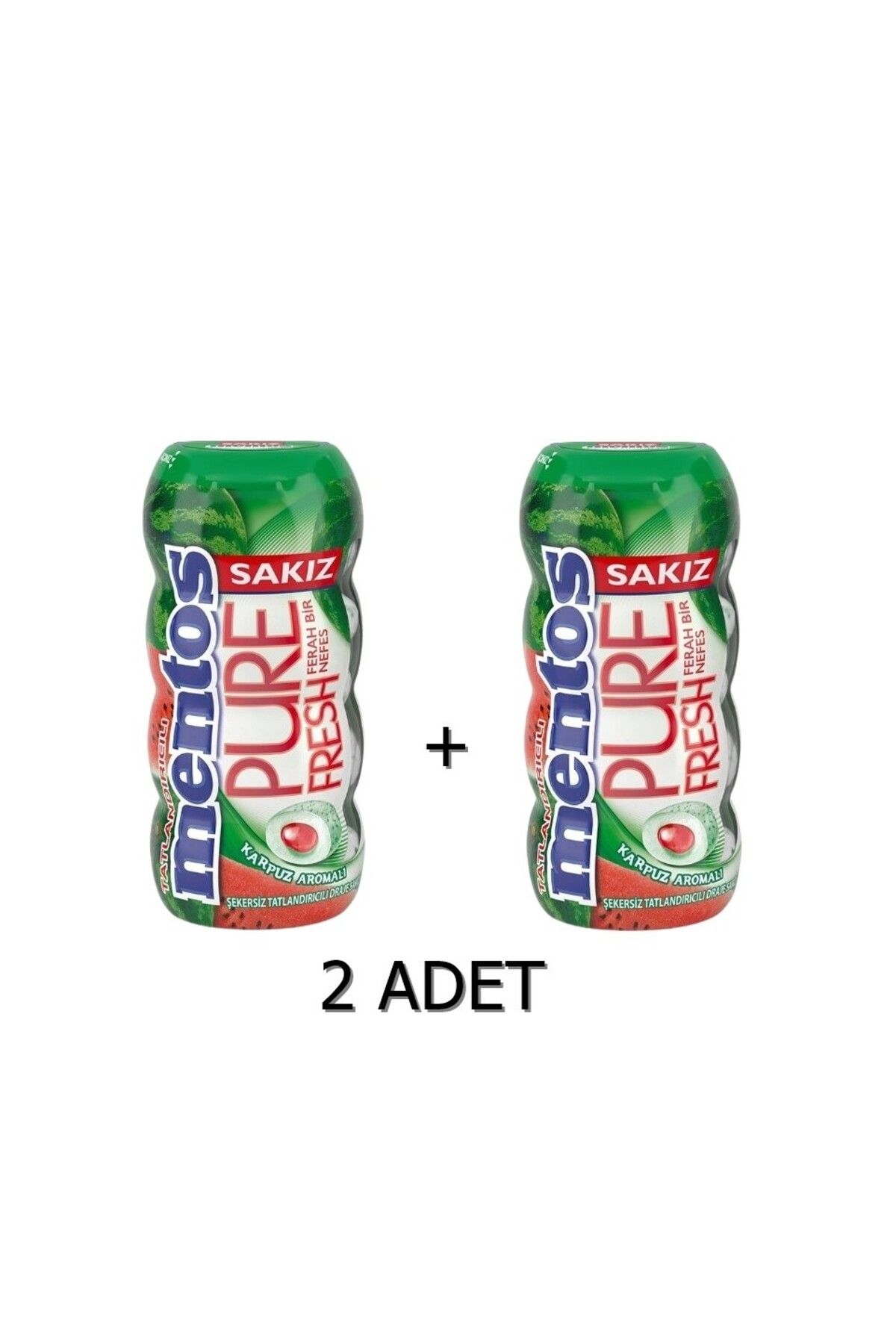 Mentos Pure Fresh Karpuz Aromalı Sakız - Şekersiz(Tatlandırıcılı) 30g (2 ADET)