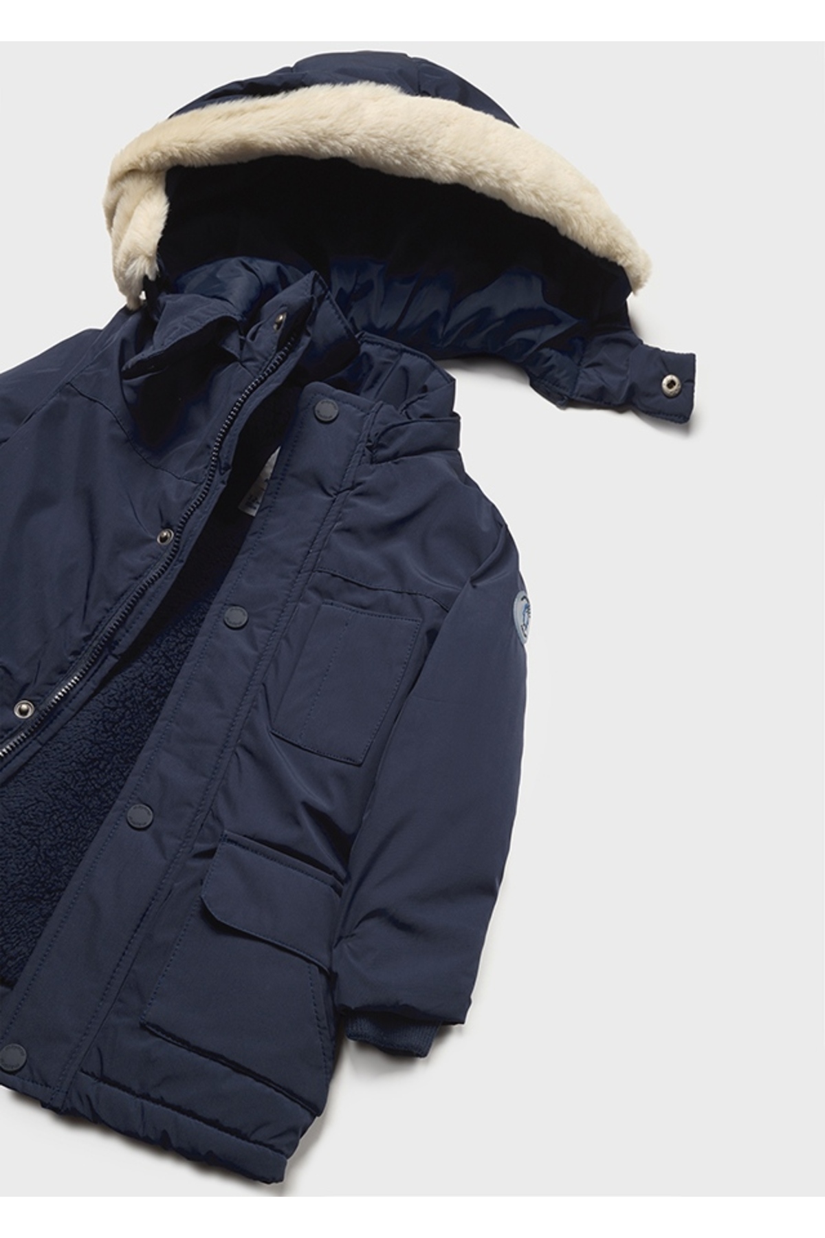 Mayoral Erkek Bebek Kapüşonlu Mont Lacivert 2420 fotoğrafı 2 (önizleme)