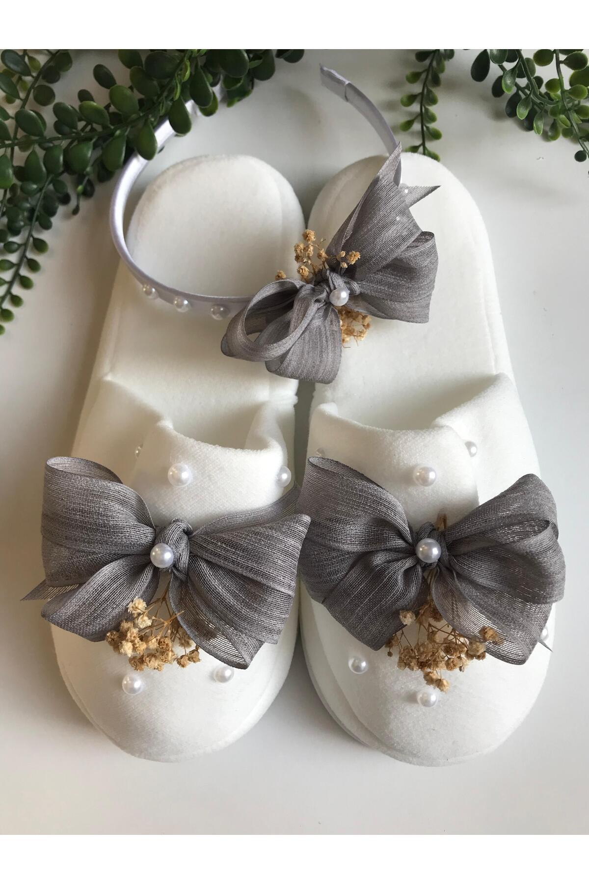 ALAZ TASARIM HOBİ-Maternity Crown Slippers Set 3