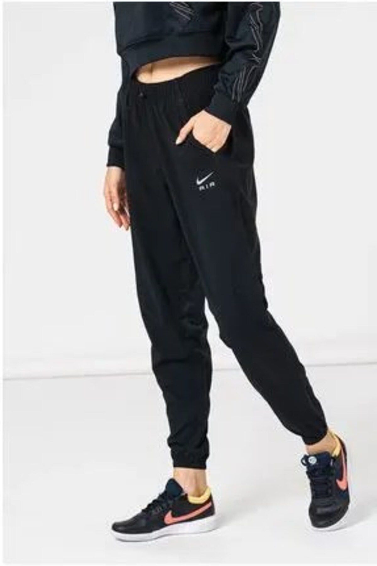Nike-Dri-Fit Air Women's Black Running Sweatpants 1