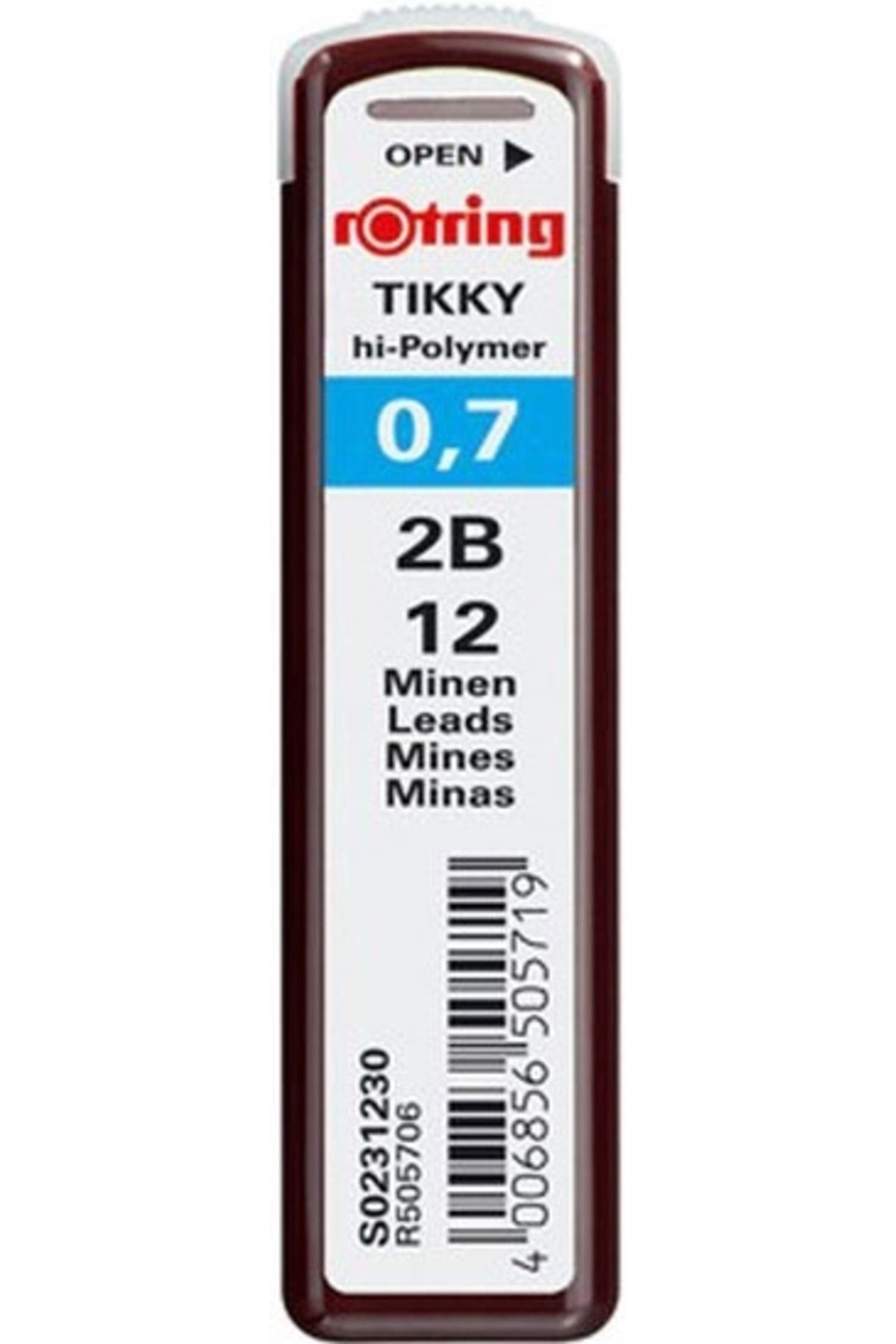 Rotring Tikky Hi-polymer Kurşun Kalem Ucu 0.7 mm (2b).