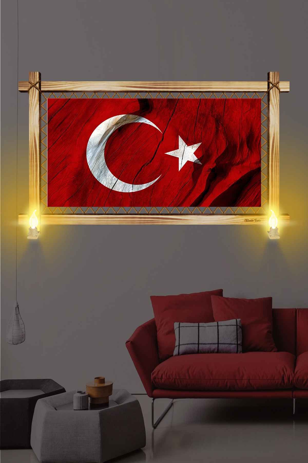 First Date AL BAYRAK RUSTİK LAMBALI TABLO