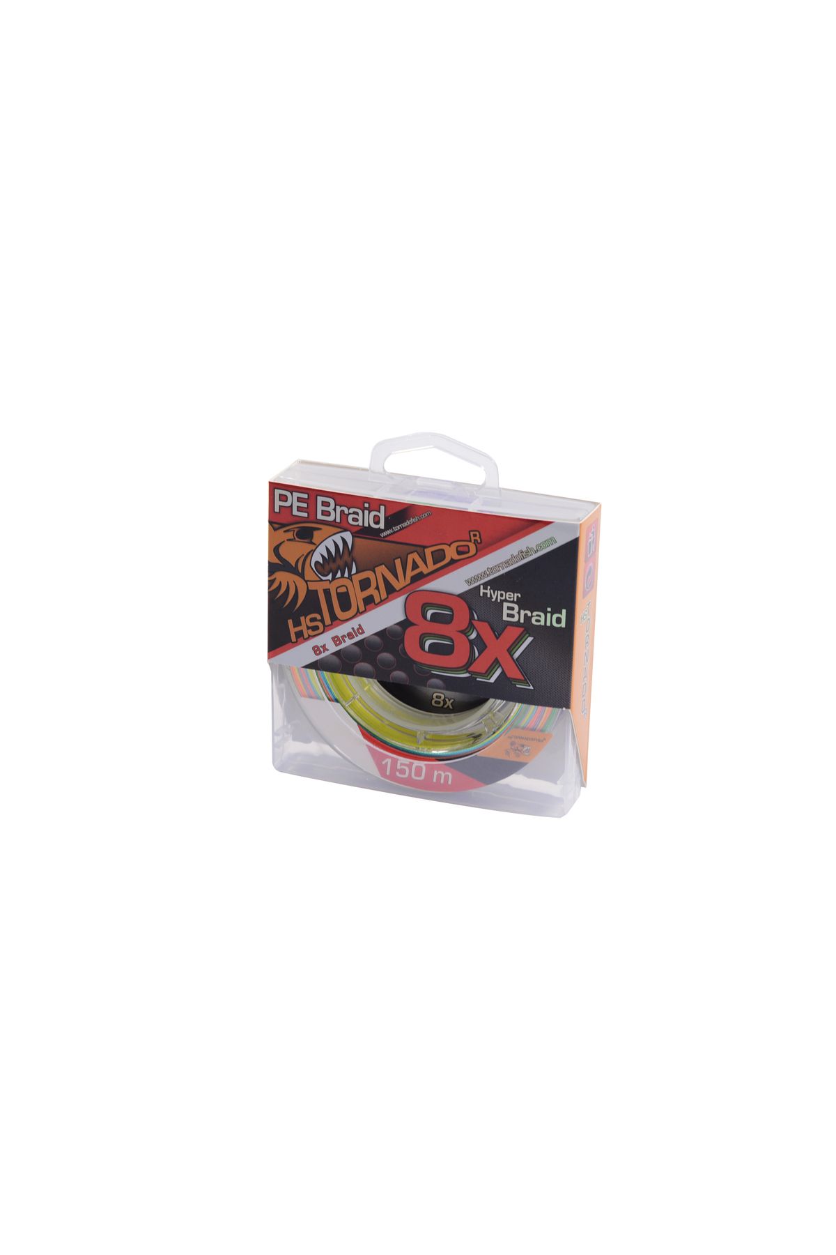 Tornado-8 X Braid Multi Color 0.14mm 11.90kg------ 150Mt. Multi Color 1Pcs. 2
