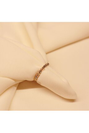 TAHAN MÜCEVHERAT Üç Renk Dorika Minimal Yüzük-18